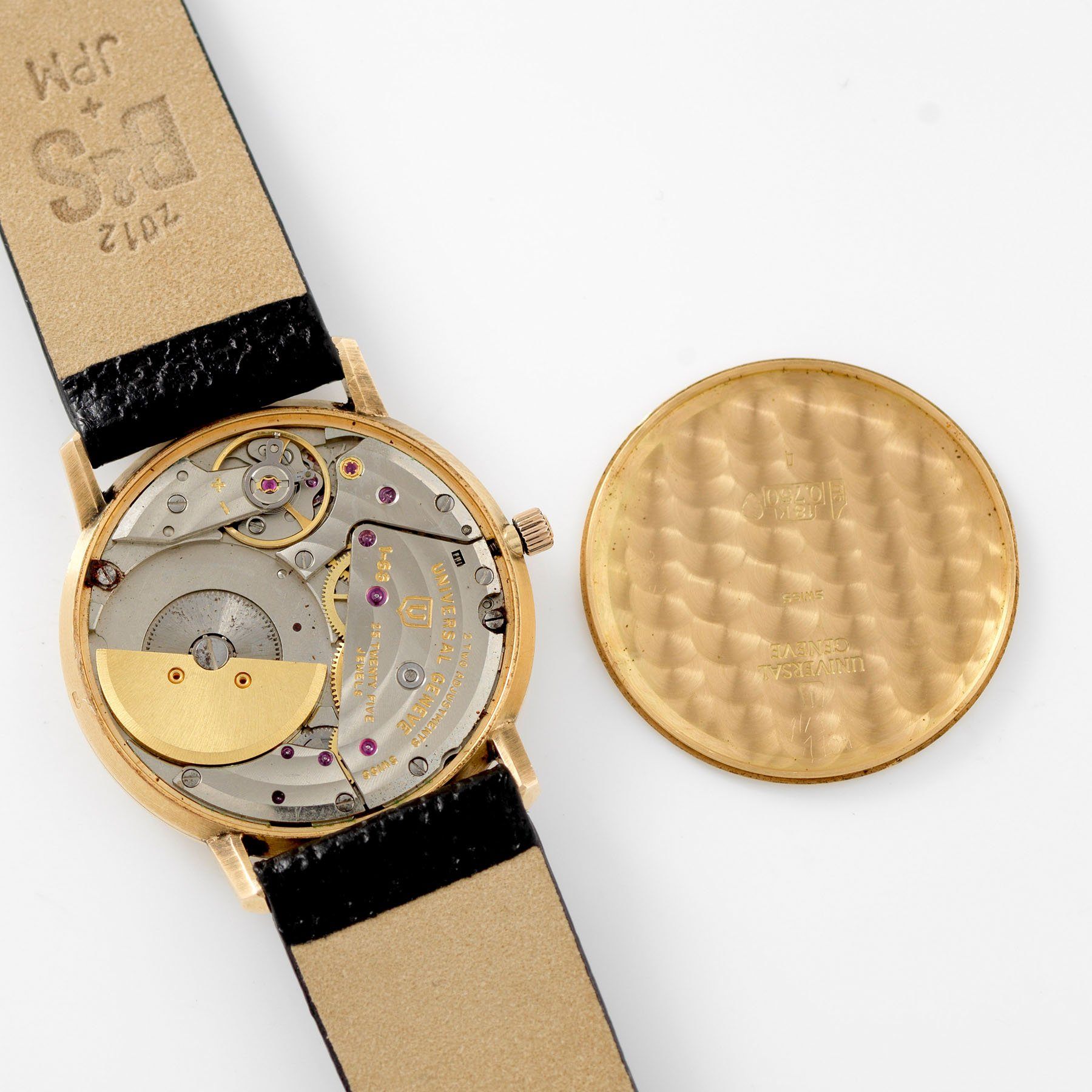 Universal Genève 18kt Pink Gold Watch King Faisal Coat of Arms