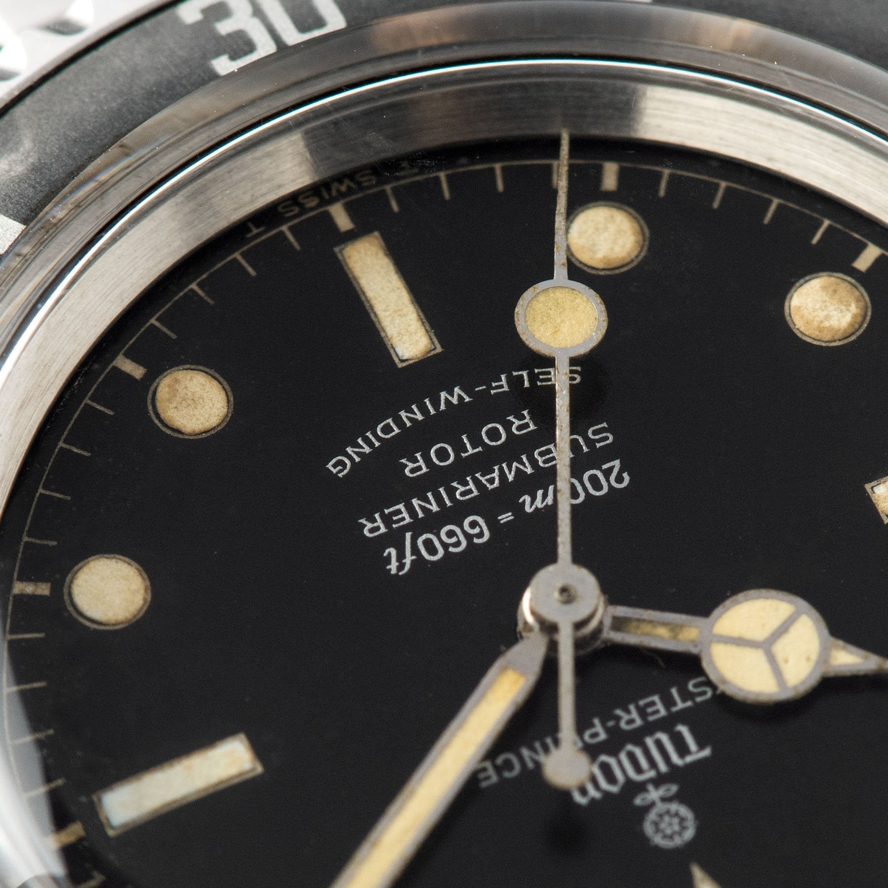 Tudor Submariner Ref 7928 Gilt Minute Track Ghost Bezel