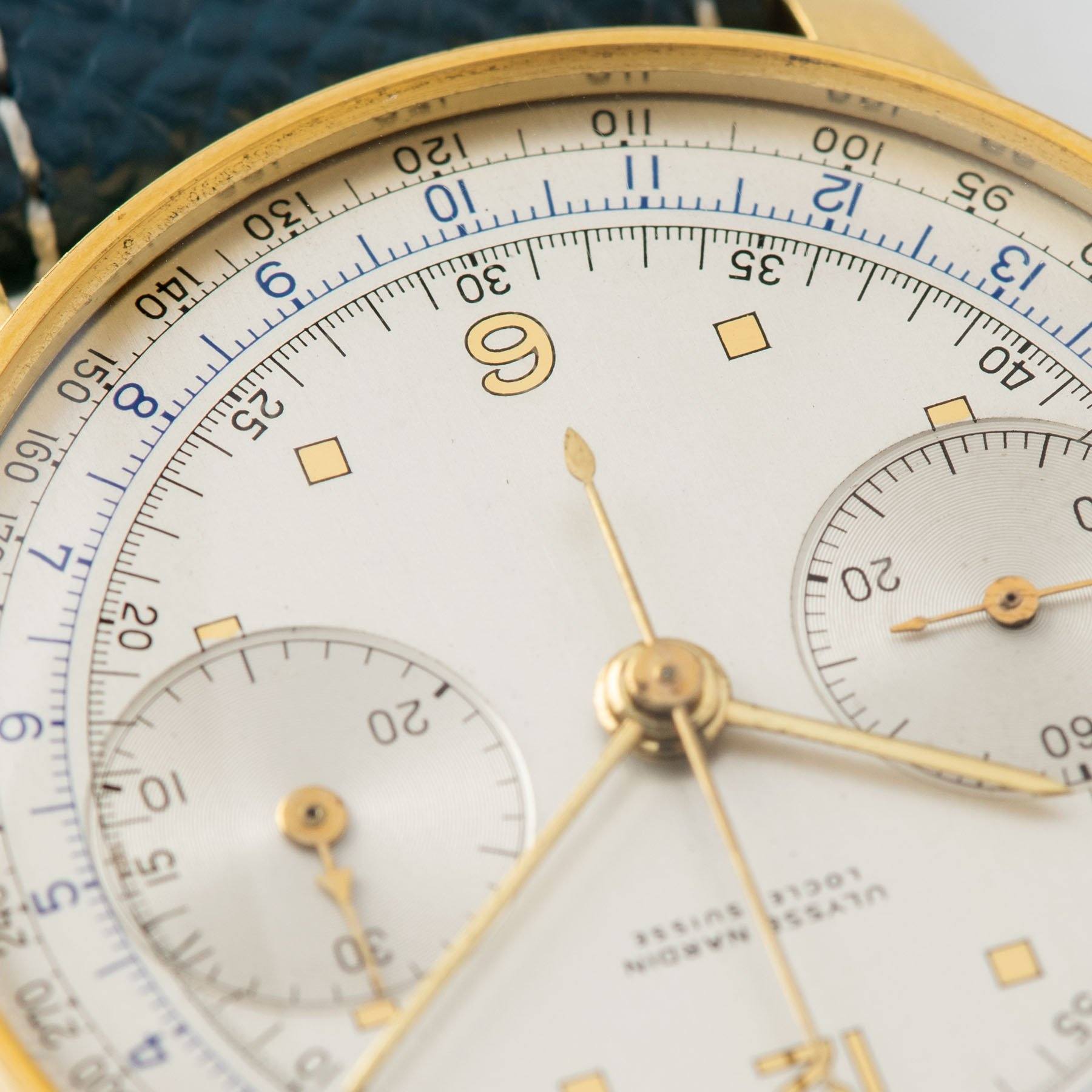 Ulysse Nardin Yellow Gold Mono Pusher Chronograph
