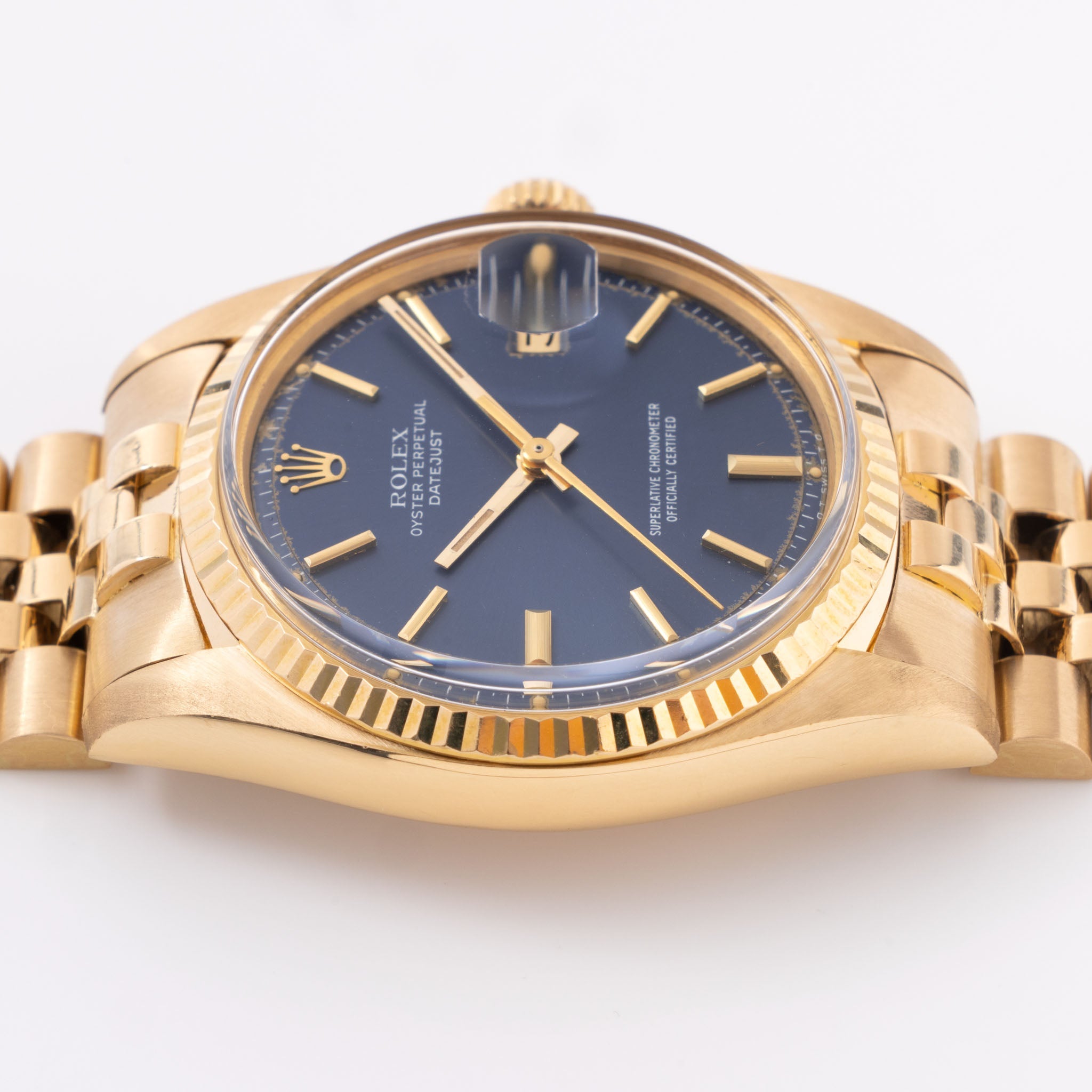 Rolex Datejust 1601/8 blue dial with rare D’Agosto Jubilee bracelet
