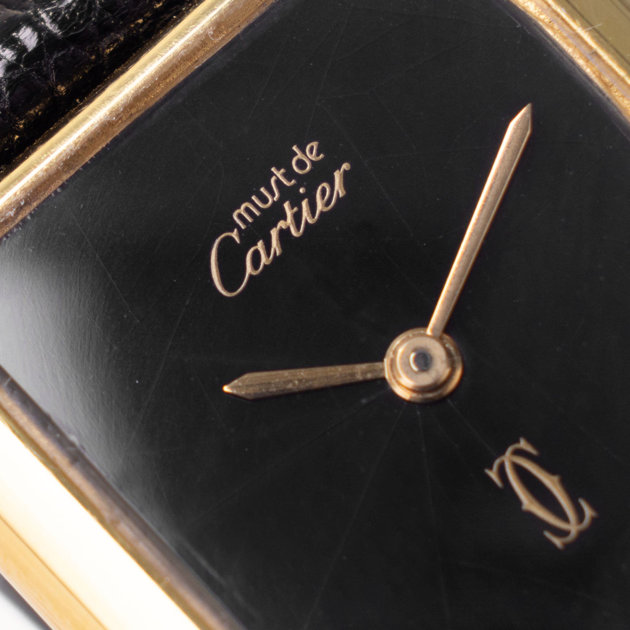 Cartier Tank must de Cartier Handwound big size box and paper set