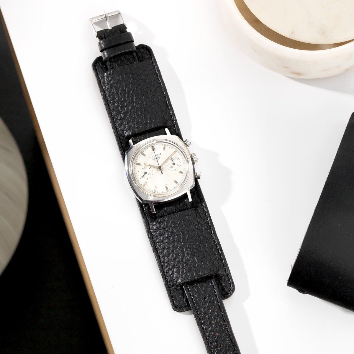 Heuer Camaro Ref 7743 Silver Dial