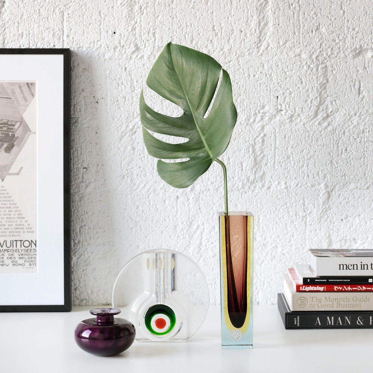 Vintage 1960s Solifleur Vase Set of Three Murano Walther Glas