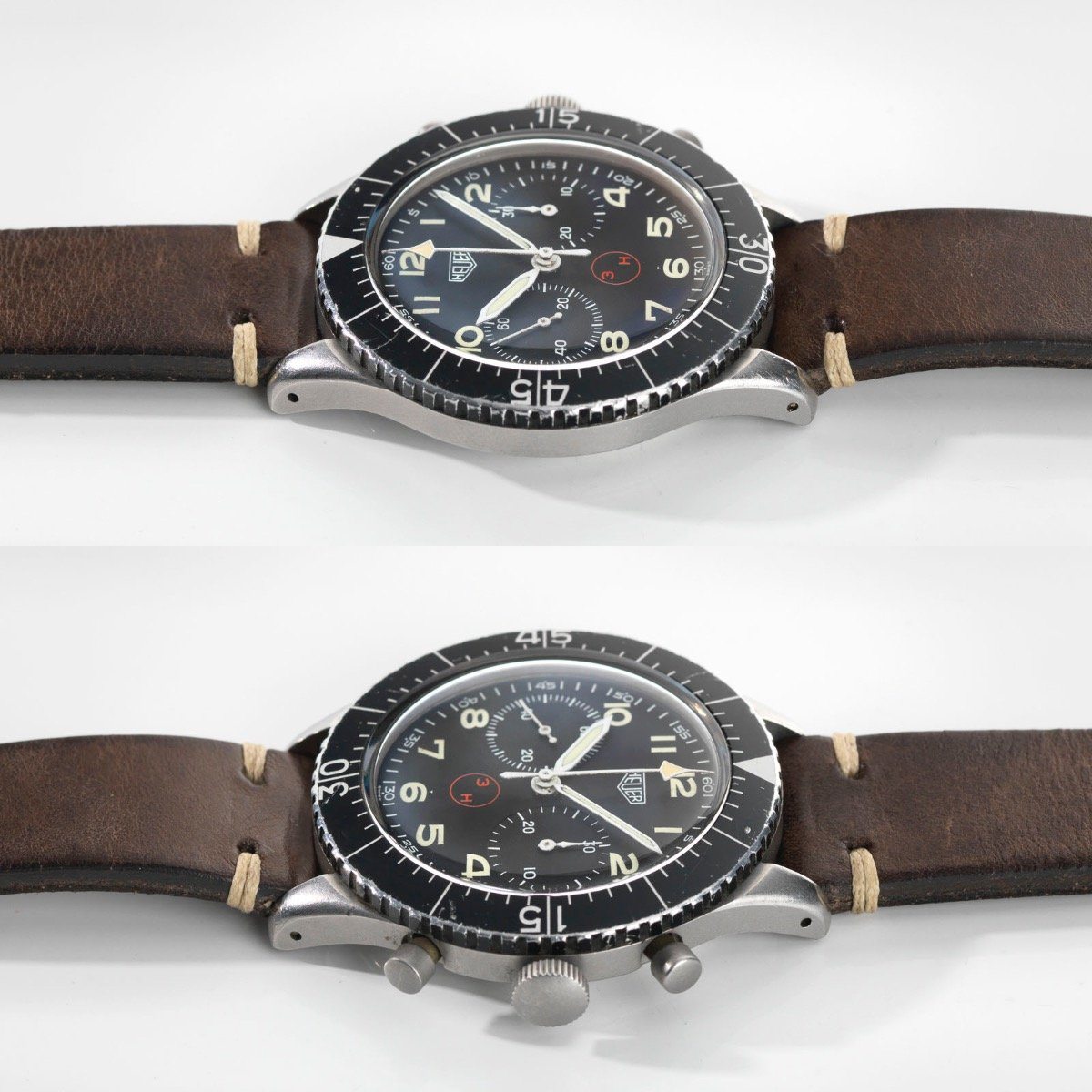 Heuer Chronograph 3H German Airforce Issued Reference 1550SG