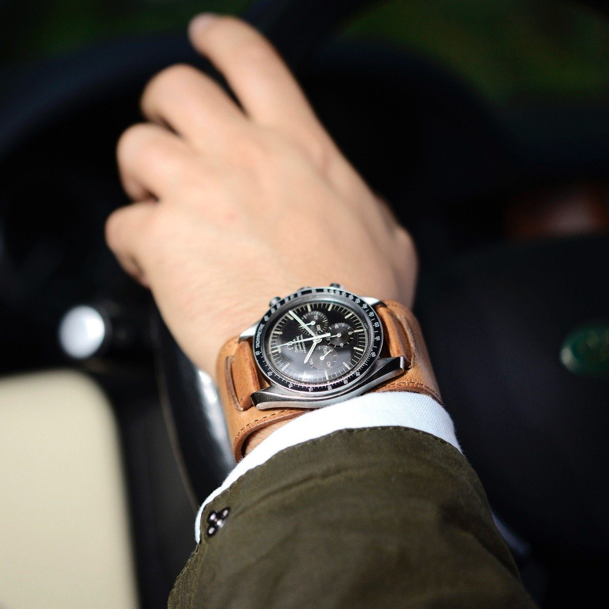 Faccio Brown Leather Watch Strap