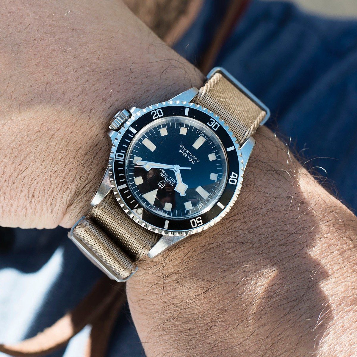 Deluxe Nylon Nato Horlogeband Coyote Brown