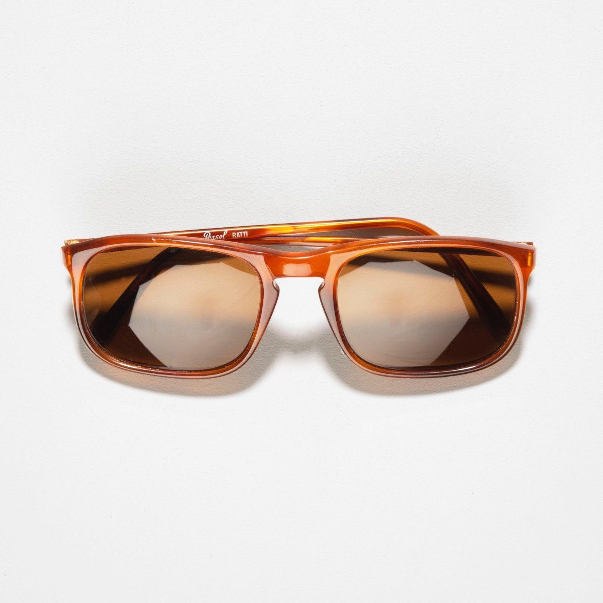 Vintage Persol 09241 Ratti Brown Rectangular Sunglasses