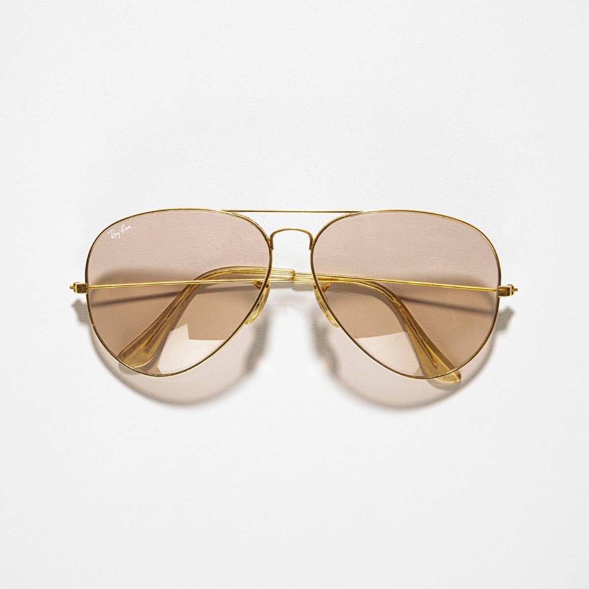 Vintage Brown Ray-Ban Aviator Sunglasses