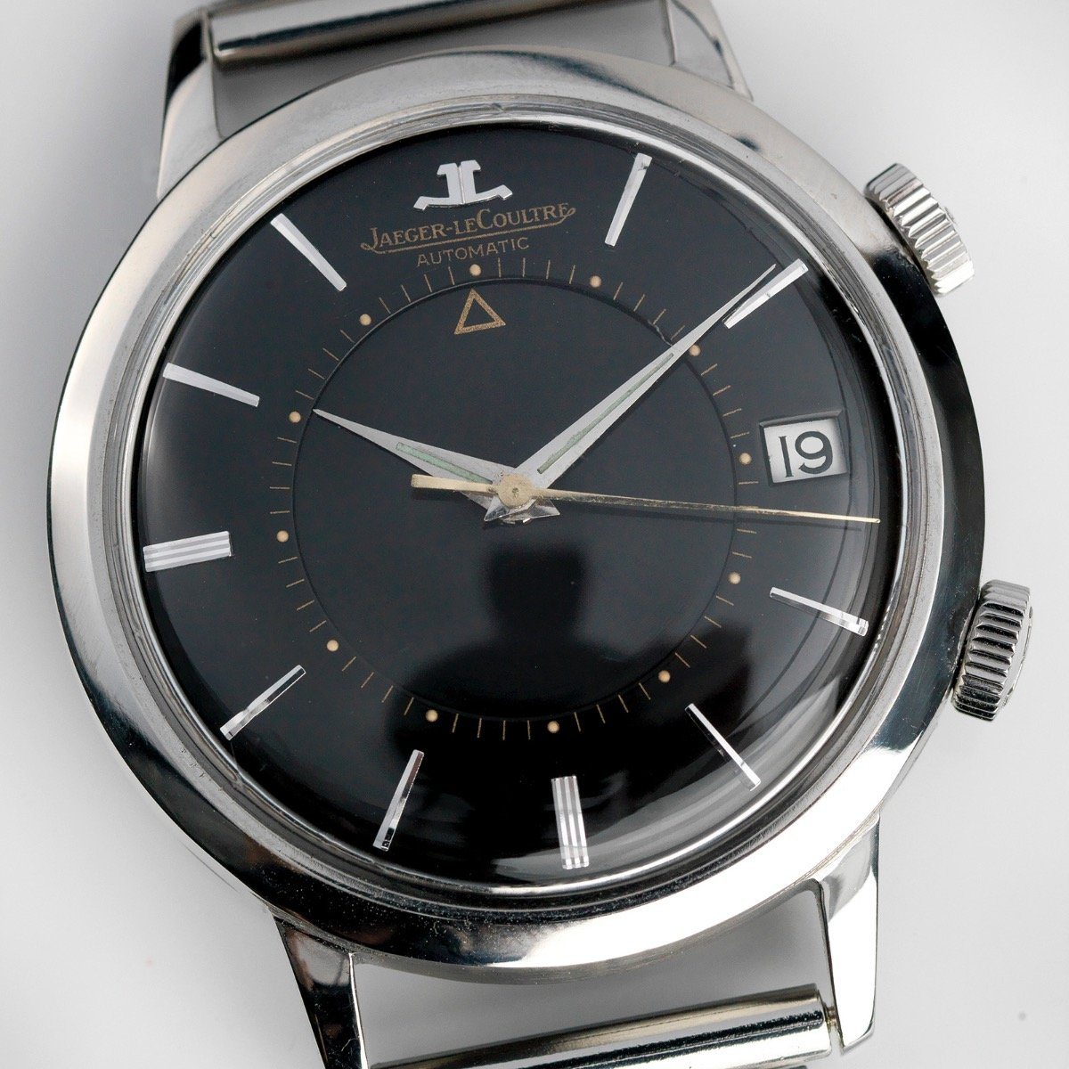 Jaeger leCoultre Memovox Black Gilt Dial Ref. E855