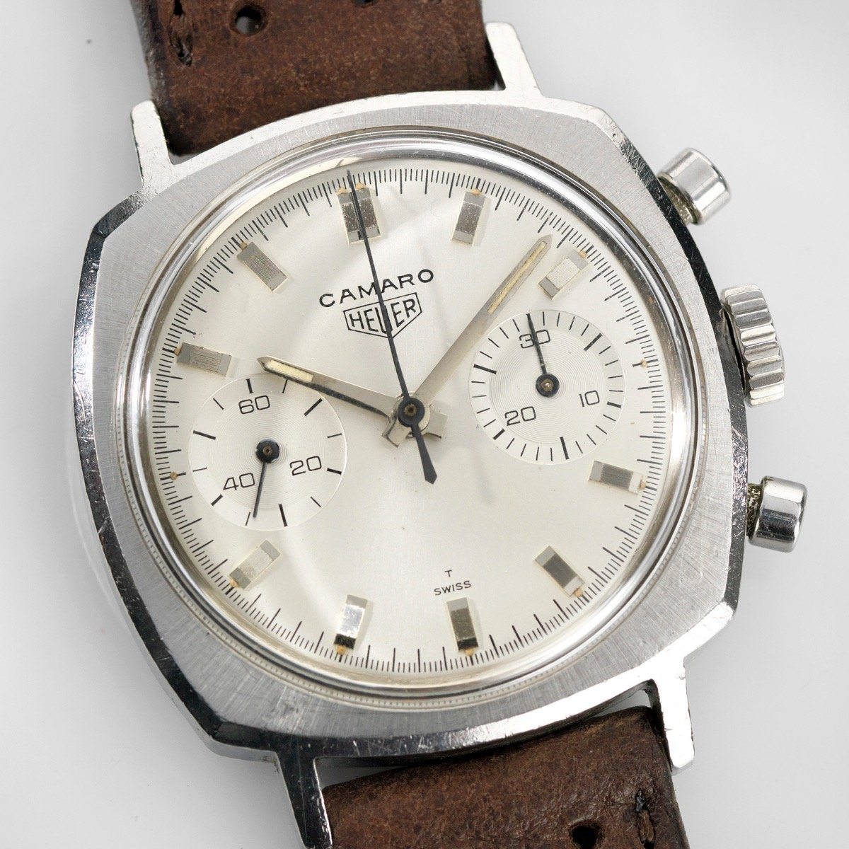 Heuer Camaro Ref 7743 Silver Dial