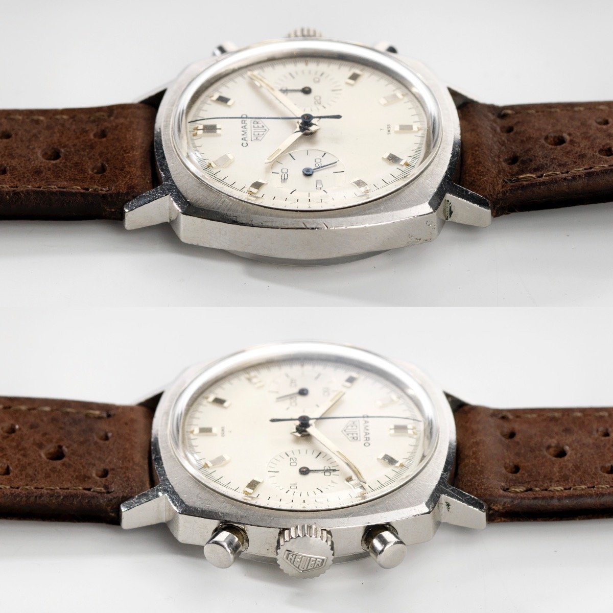 Heuer Camaro Ref 7743 Silver Dial