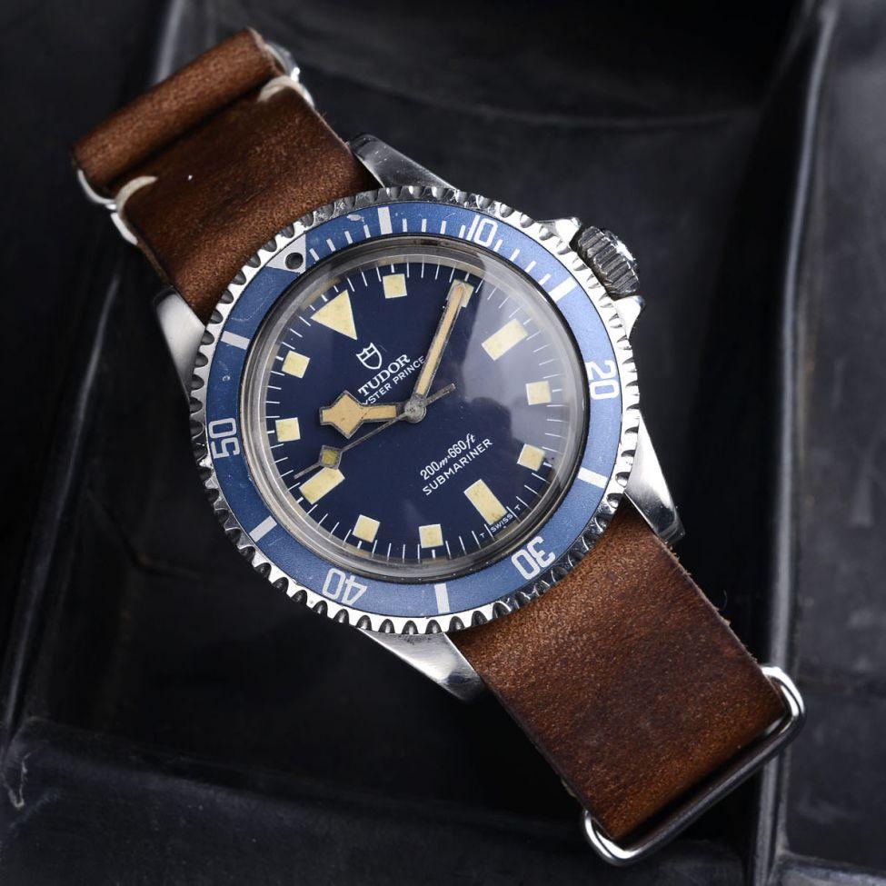 TUDOR MN 1980 BLUE SNOWFLAKE WITH LEDGER BOOK EXTRACT