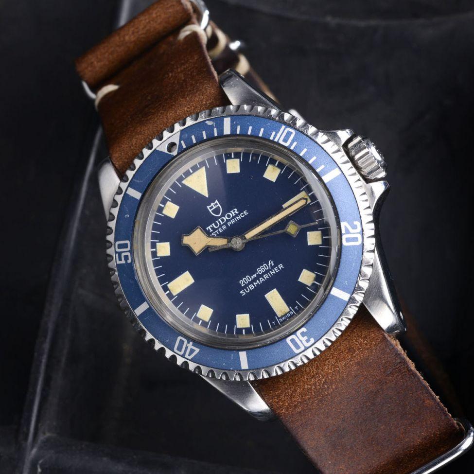 TUDOR MN 1980 BLUE SNOWFLAKE WITH LEDGER BOOK EXTRACT