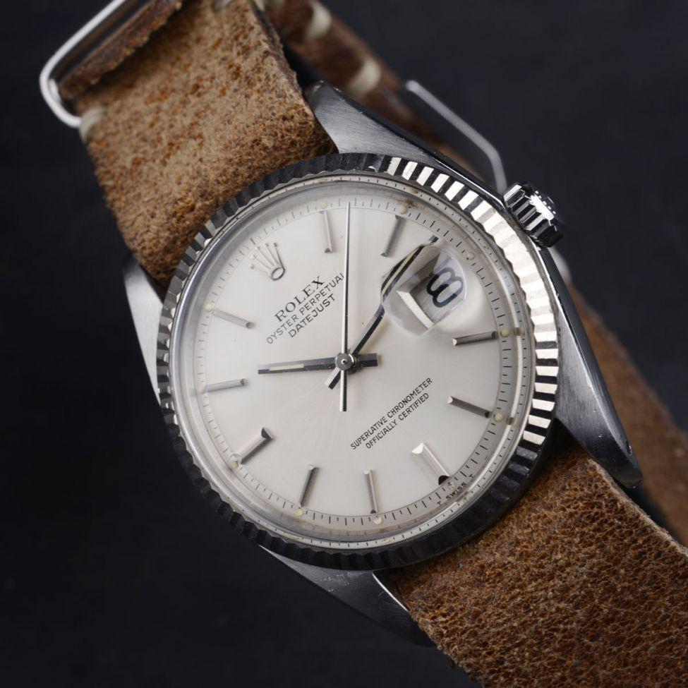 VINTAGE ROLEX 1603 DATEJUST SILVER DIAL 1978