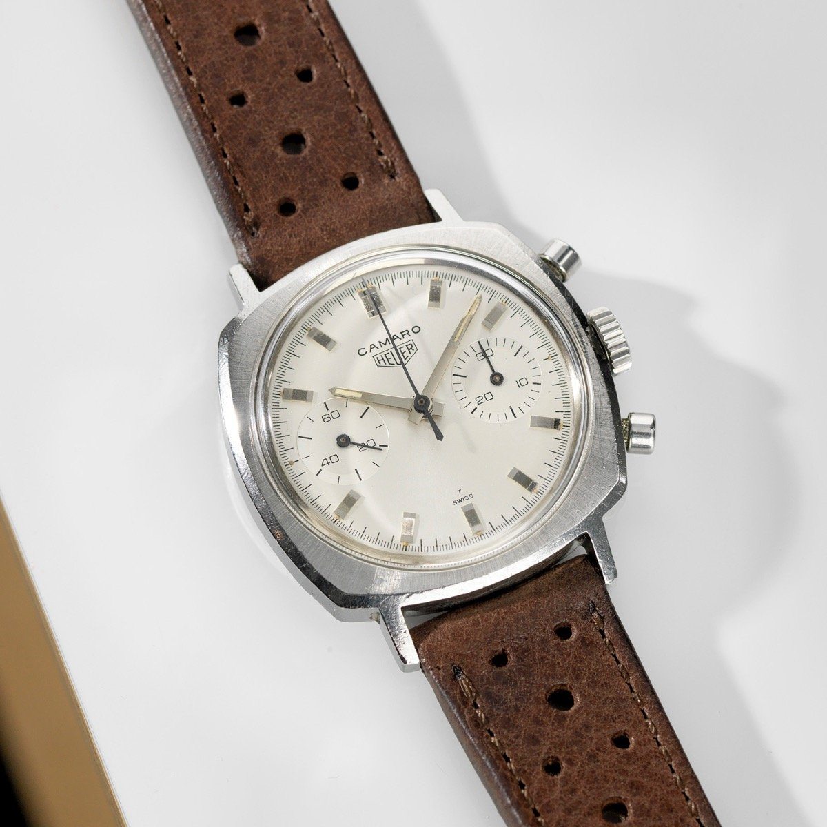 Heuer Camaro Ref 7743 Silver Dial