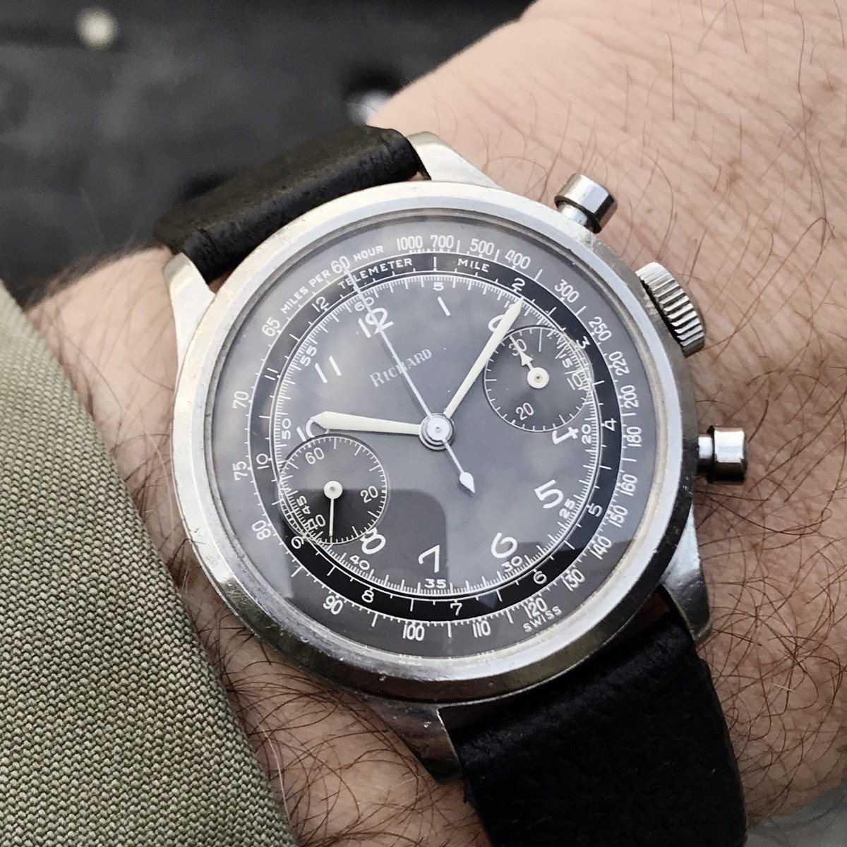 Richard Chronograph 1950s Two Tone Grey Dial