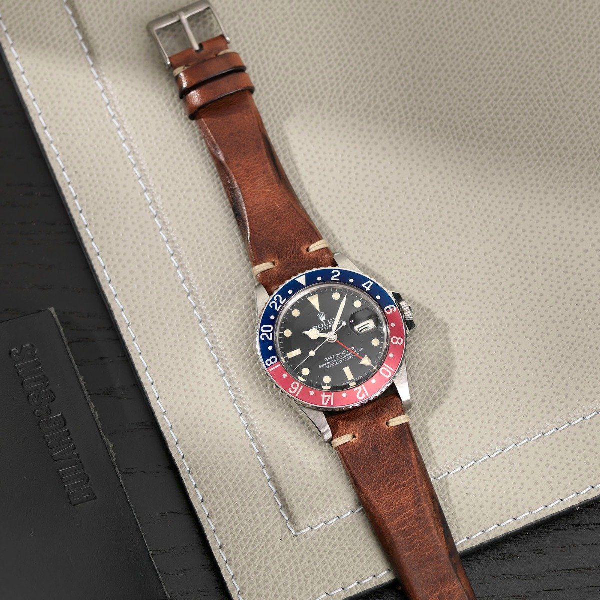 Siena Brown Blade Leather Watch Strap