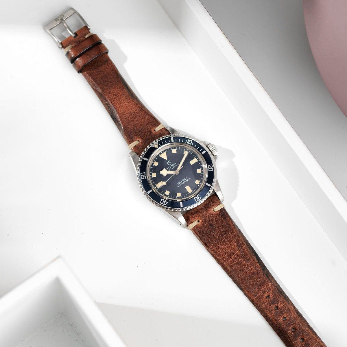 Siena Brown Blade Leather Watch Strap