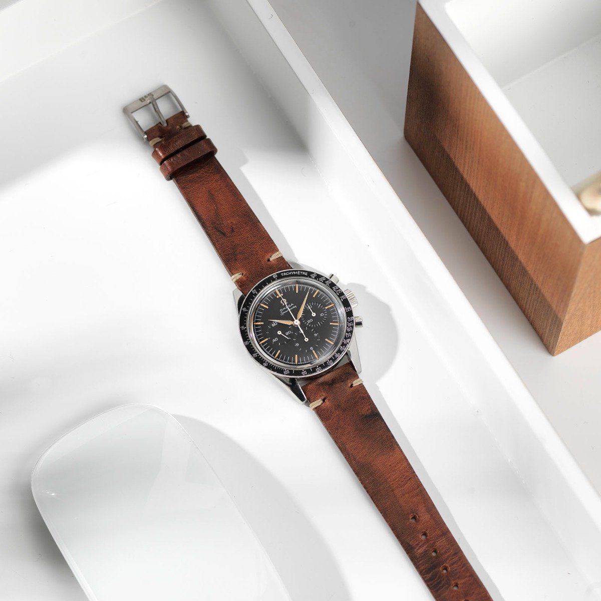 Siena Brown Leren Horlogeband - Lengte Lang