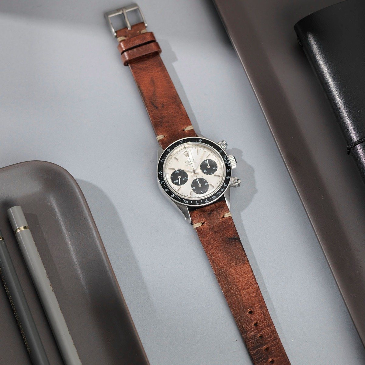 Siena Brown Leren Horlogeband - Lengte Lang