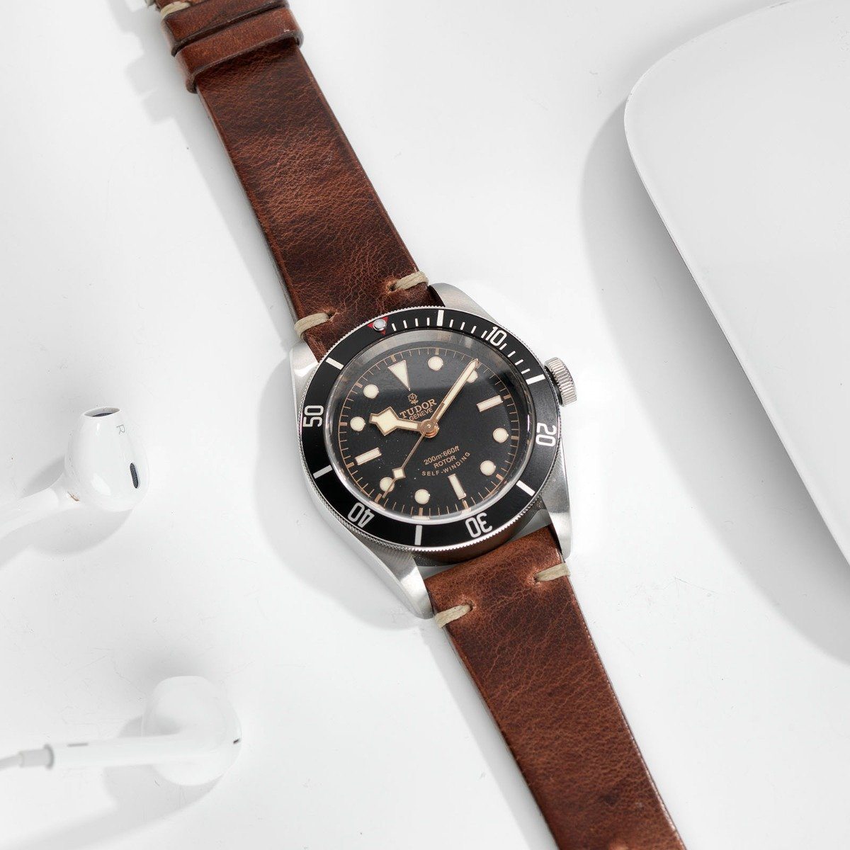 Siena Brown Leren Horlogeband - Lengte Lang