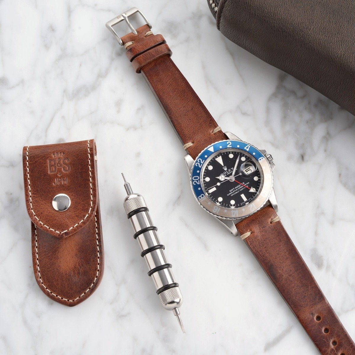 Siena Brown Leren Horlogeband - Lengte Lang