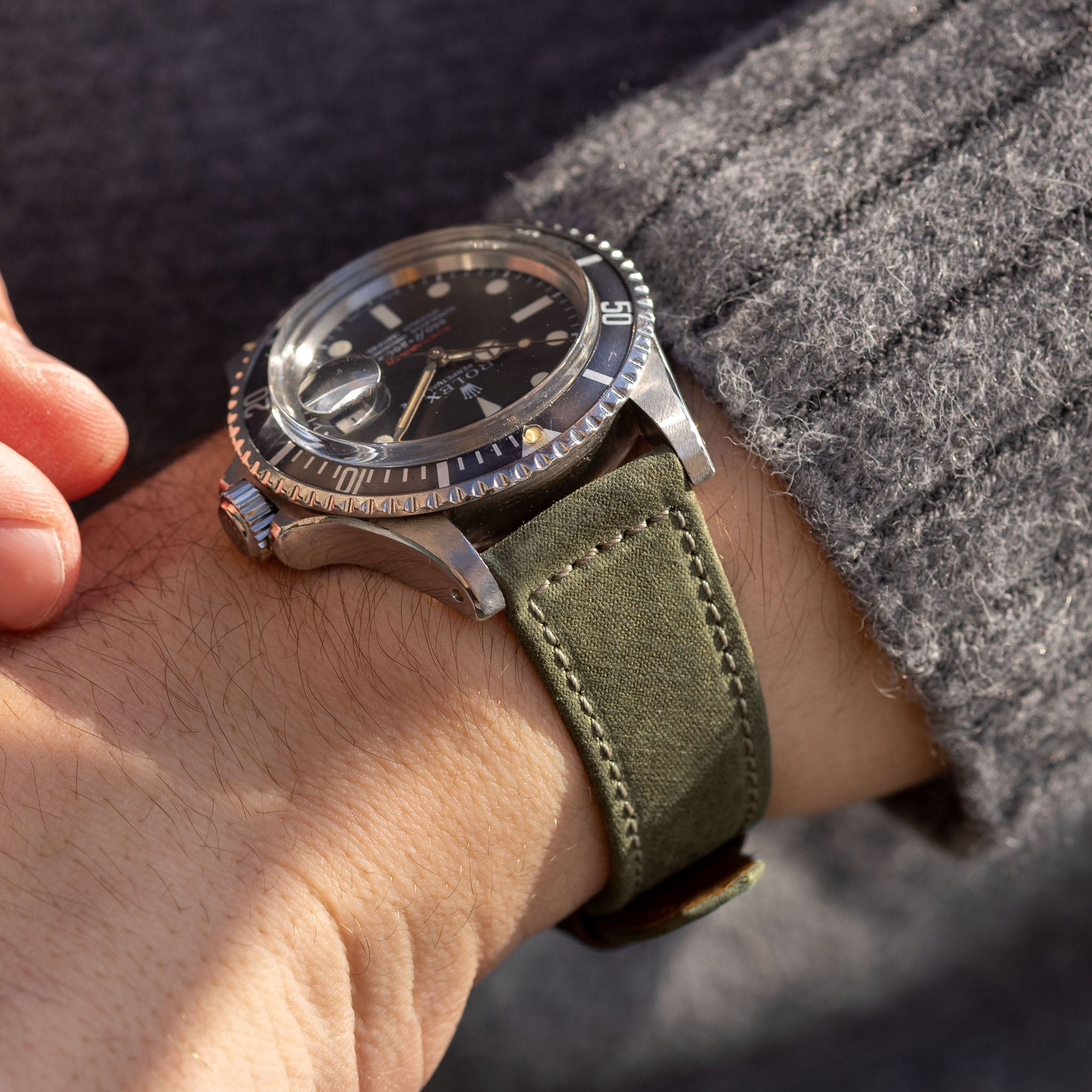 The Highlands Horlogeband - Gemaakt van Vintage Barbour Jassen - Jubileum Editie