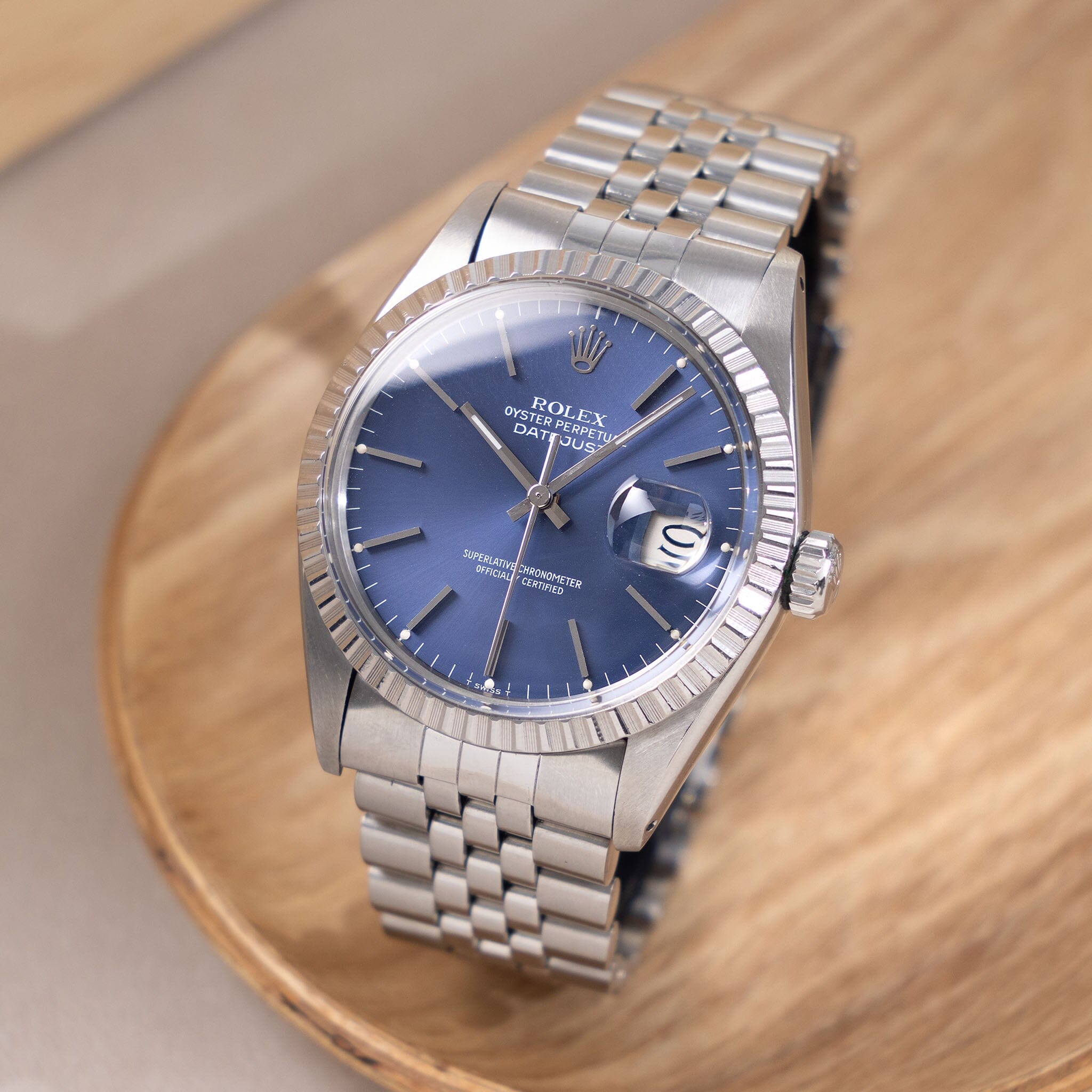 Rolex blue face watch sale