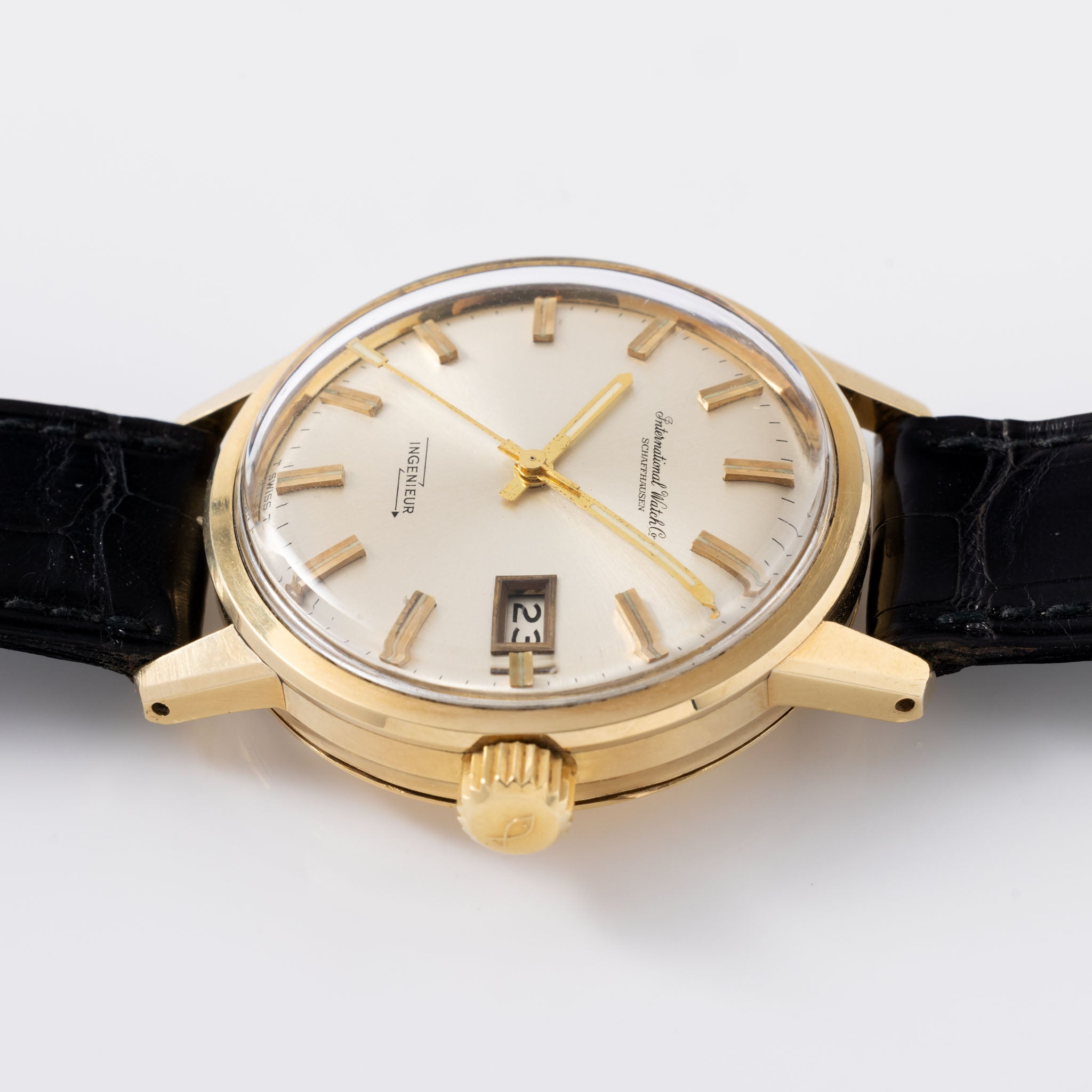 IWC Ingenieur Yellow Gold Silver Dial Ref 866