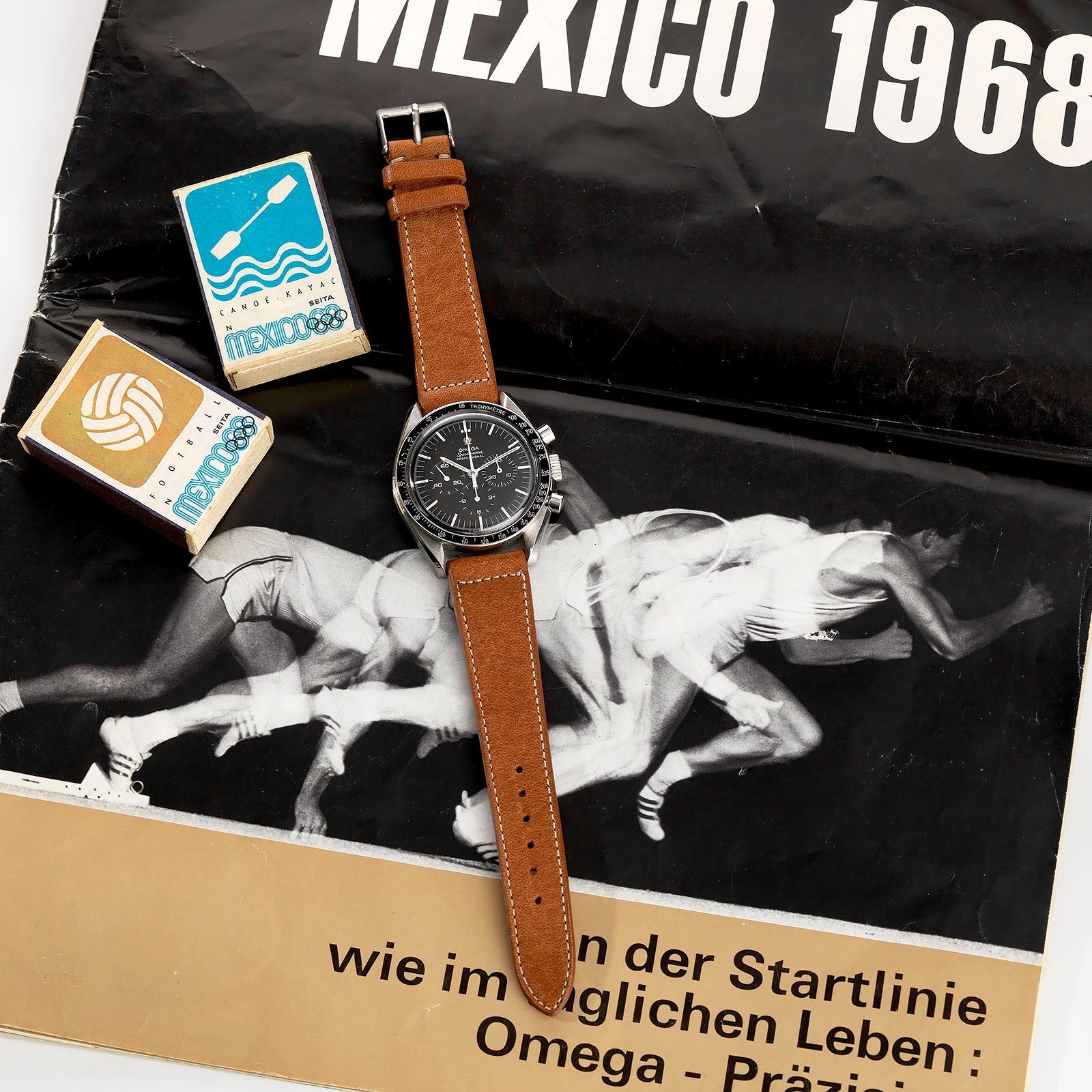 De 1968 Mexico Olympics Omega Speedmaster