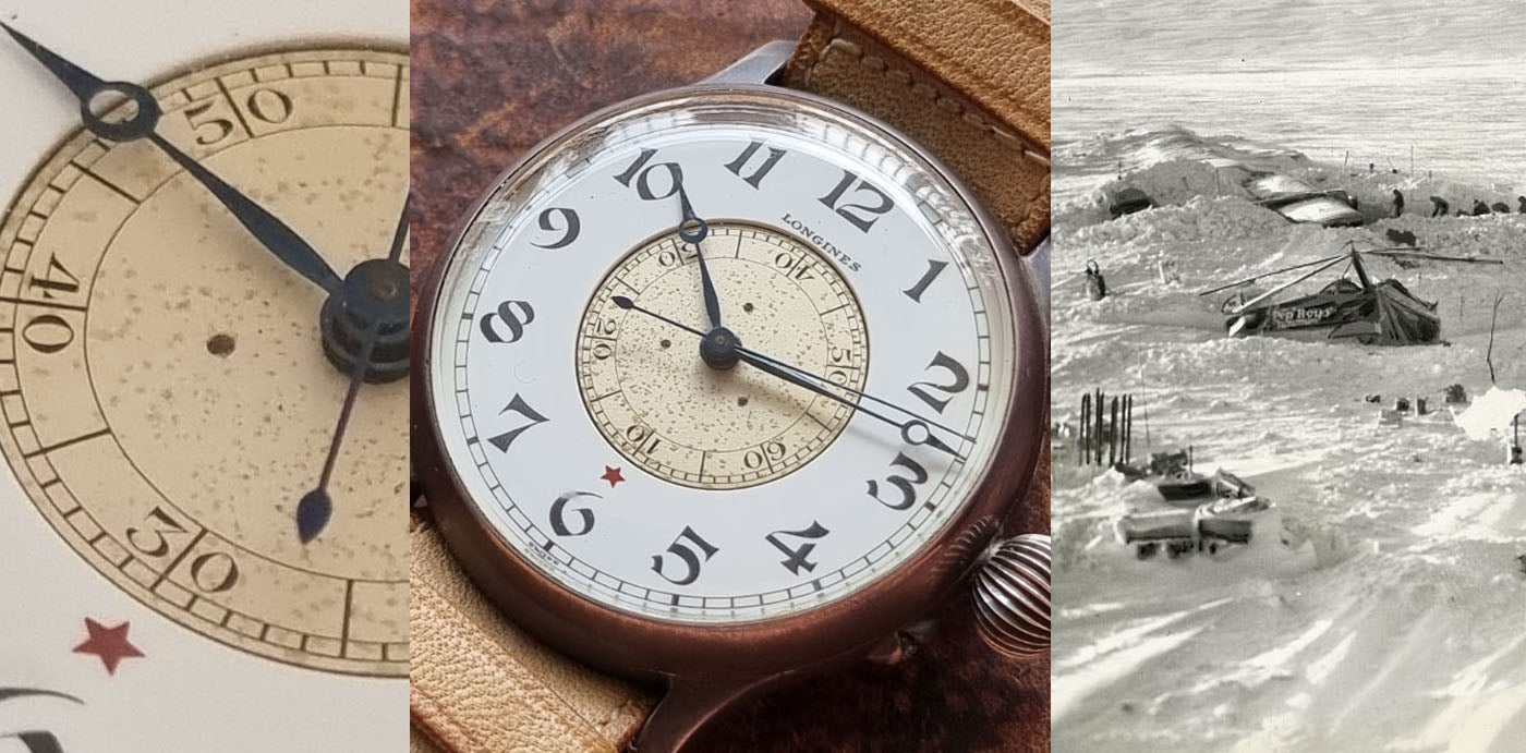Admiral Byrd's unieke Longines Weems zijdelingse horloge...