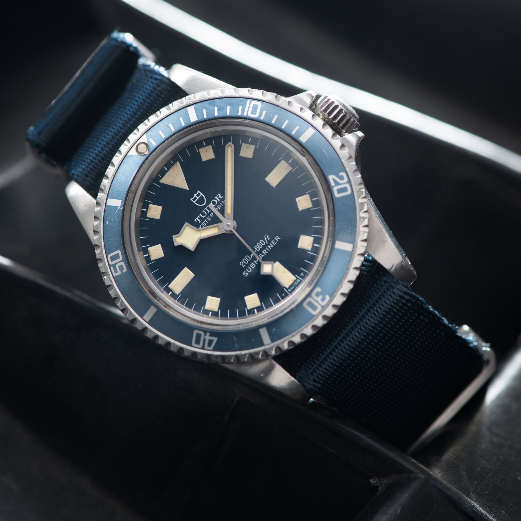 AN ORIGINAL STORY OF A TUDOR 9401 MARINE NATIONALE MN78 SUBMARINER Blue Snowflake Milsub.