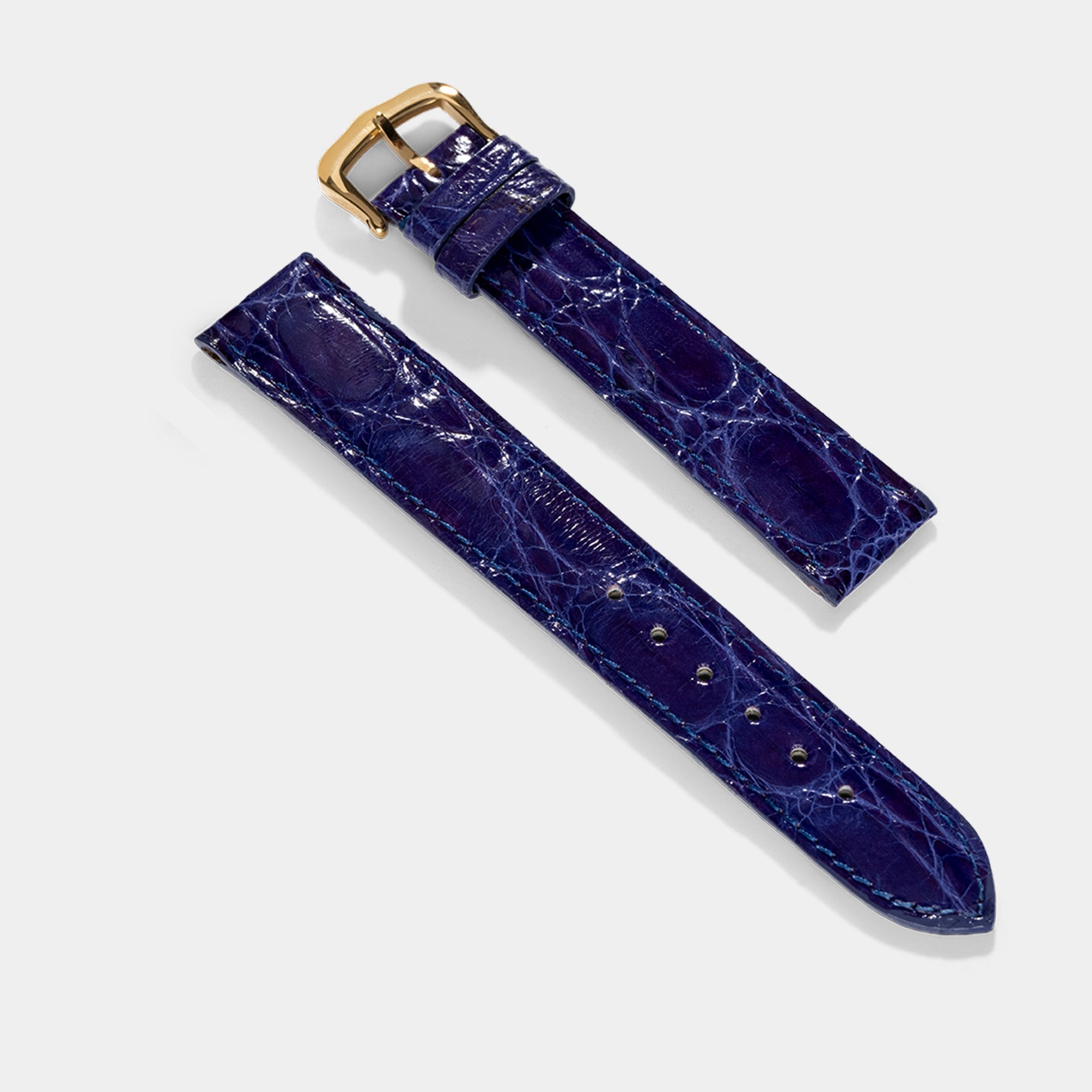 Horlogeband voor Cartier 17.5 mm - The Purple Alligator