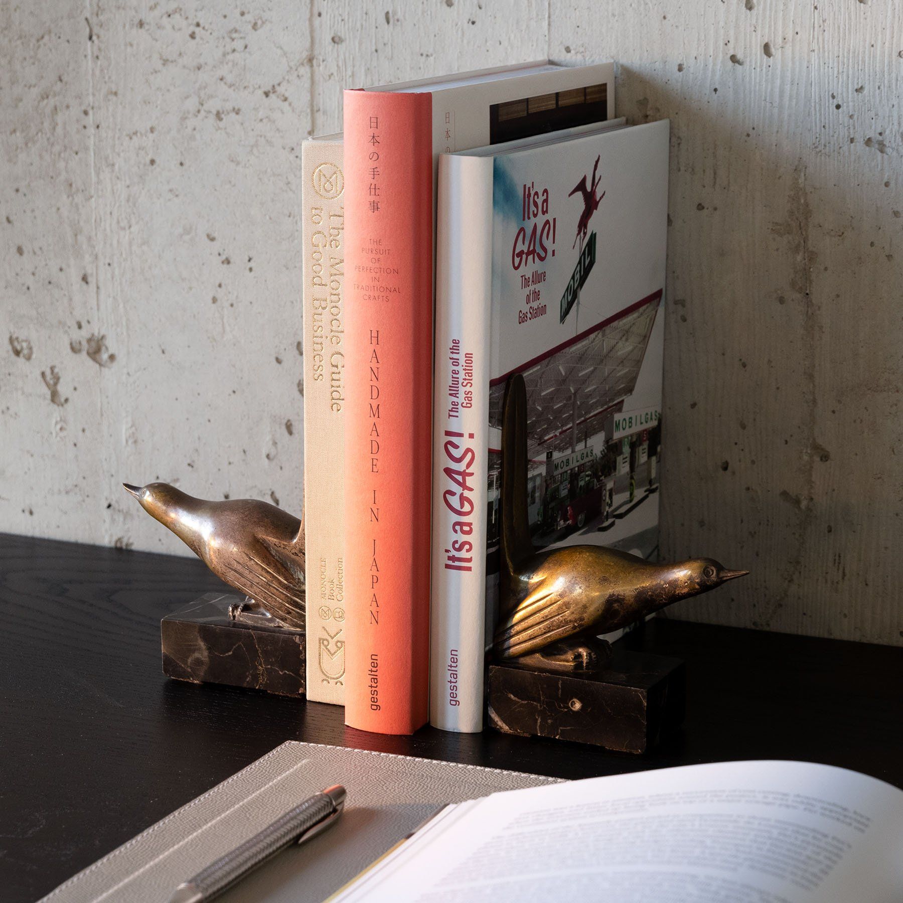 1940s Art Deco Bronze Bookends