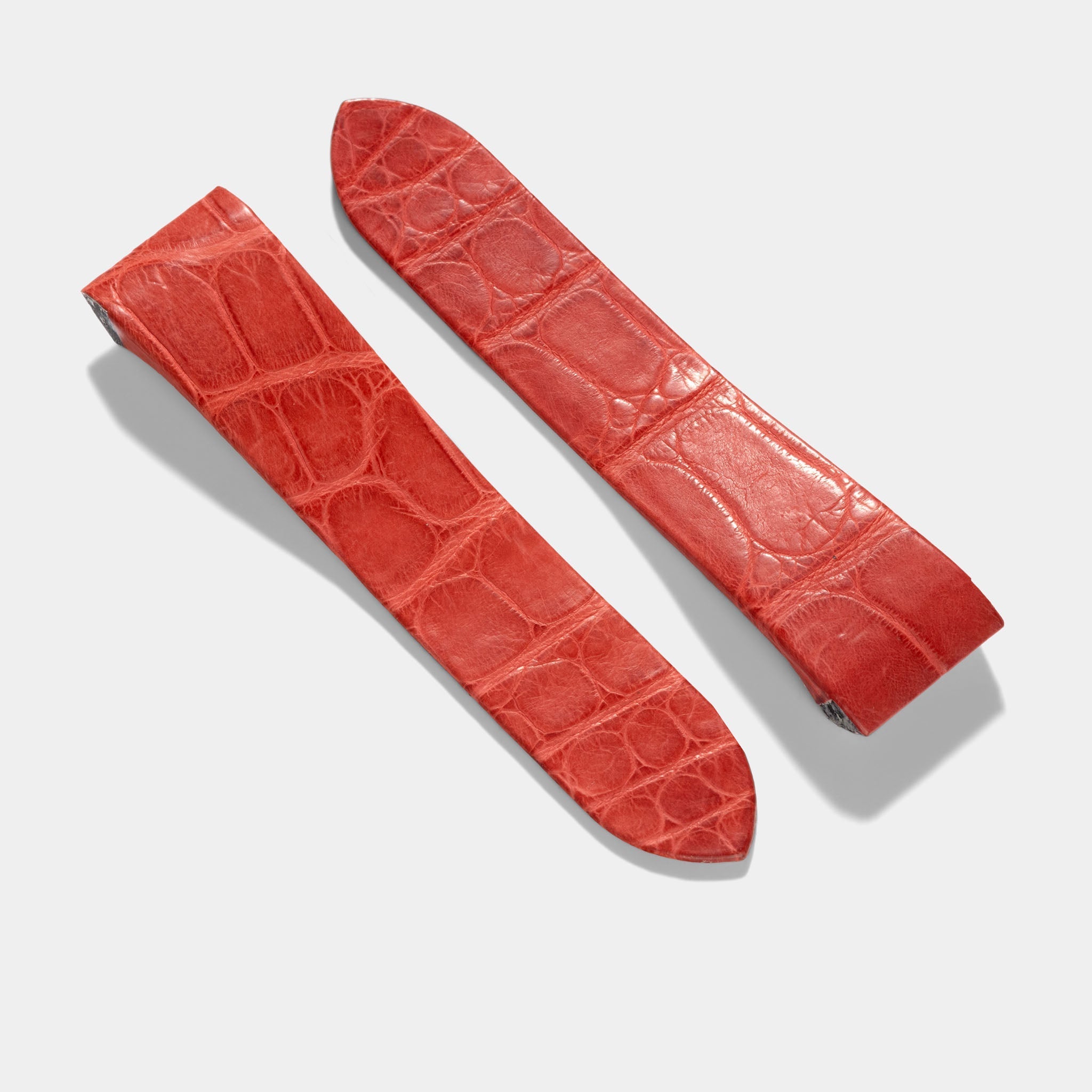 Red_Alligator_leather_Watch_Strap_For_Cartier_Santos_100_XL