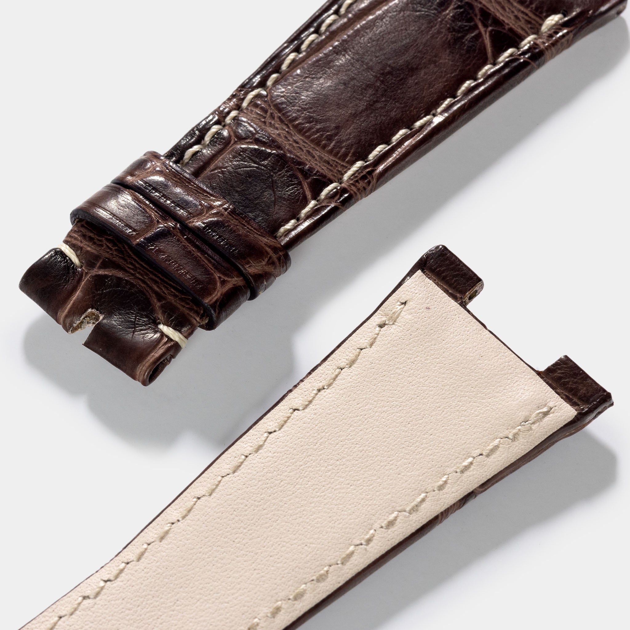Brown_Alligator_leather_Watch_Strap_For_Gold_Patek_philippe_Nautilus_5712