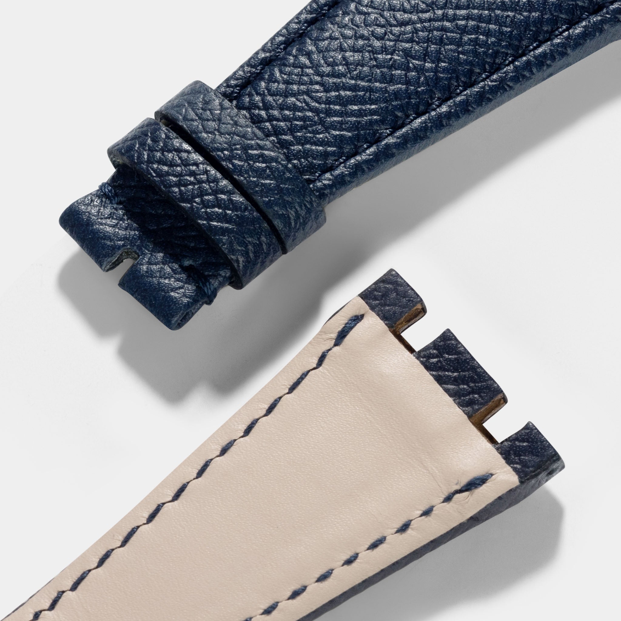 Luxury_Blue_leather_Watch_Strap_For_Audemars_piguet_royal_oak_offshore_43mm