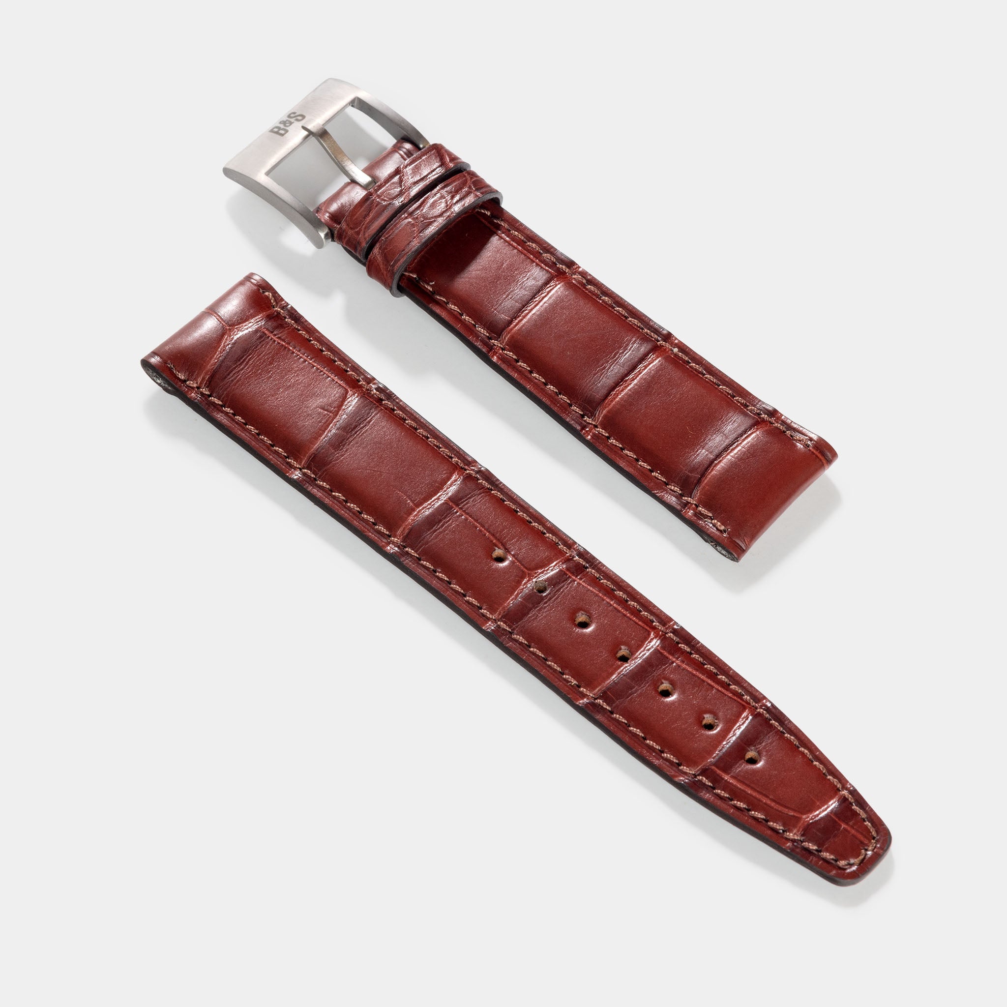 Premium_Brown_Alligator_Watch_Strap_For_IWC_Portugieser_20_mm_lug_width