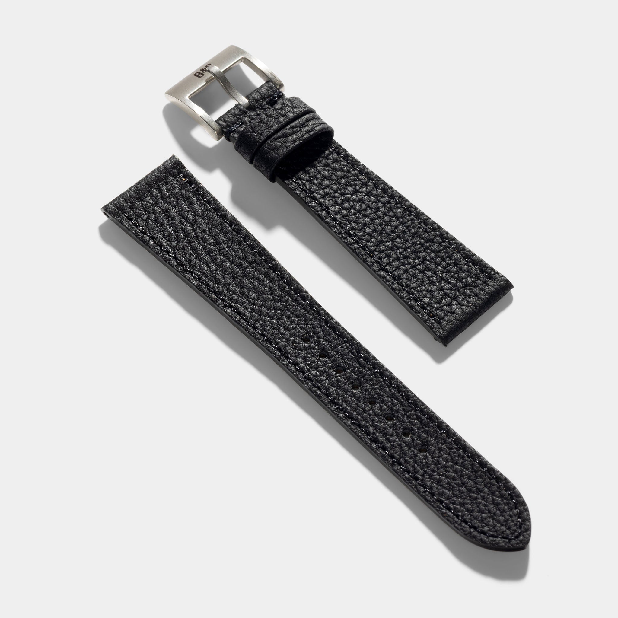 Strap for Patek Philippe Calatrava - Noir Grana Leather