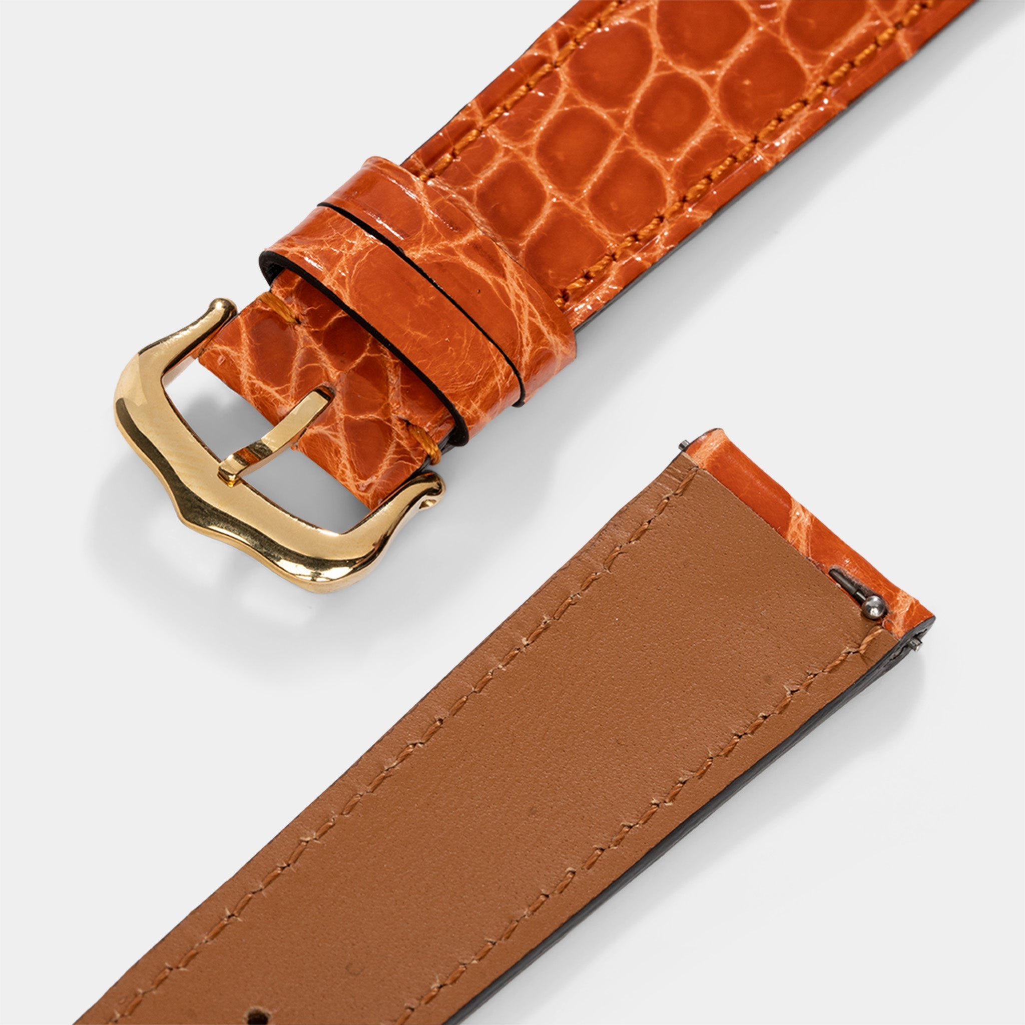 Horlogeband voor Cartier Tank Louis (2021-2024) - The Orange Alligator