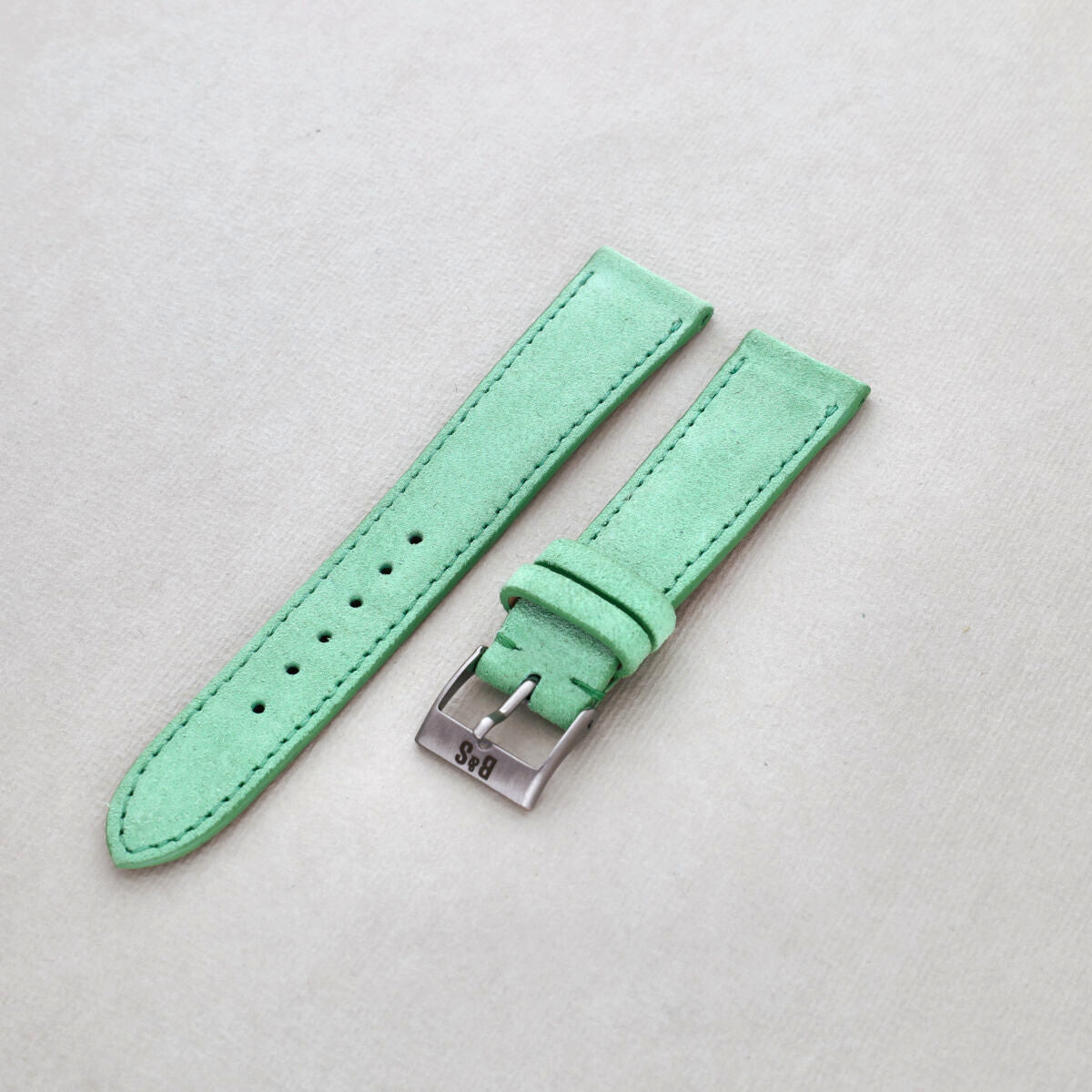 Sample Sale - Mint Suede Leather Watch Strap