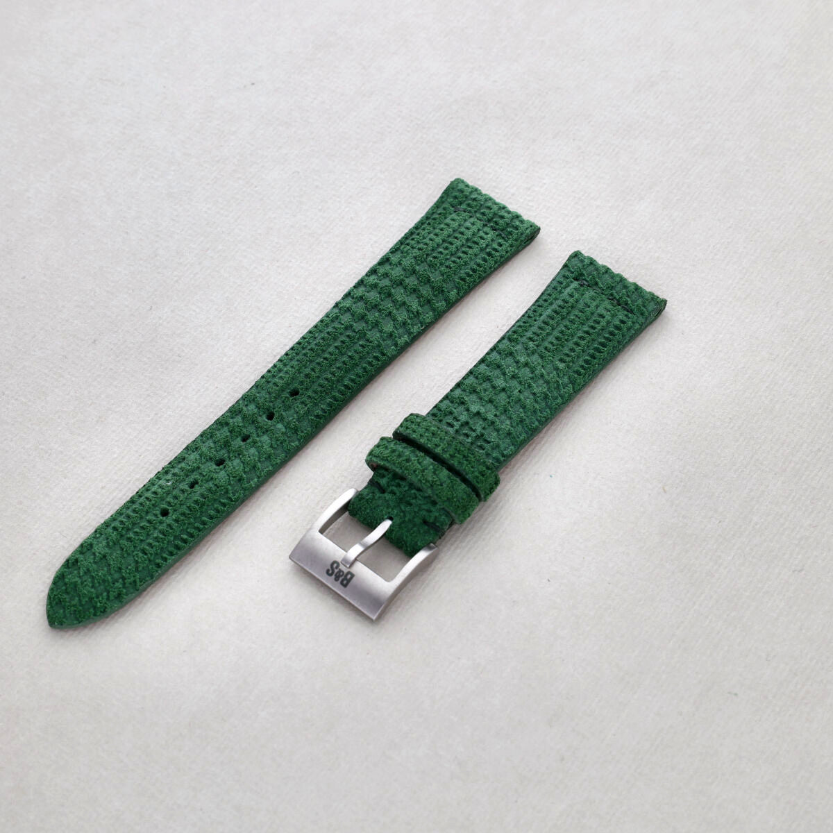 Sample Sale - Ziggy Green Suede Leren Horlogeband