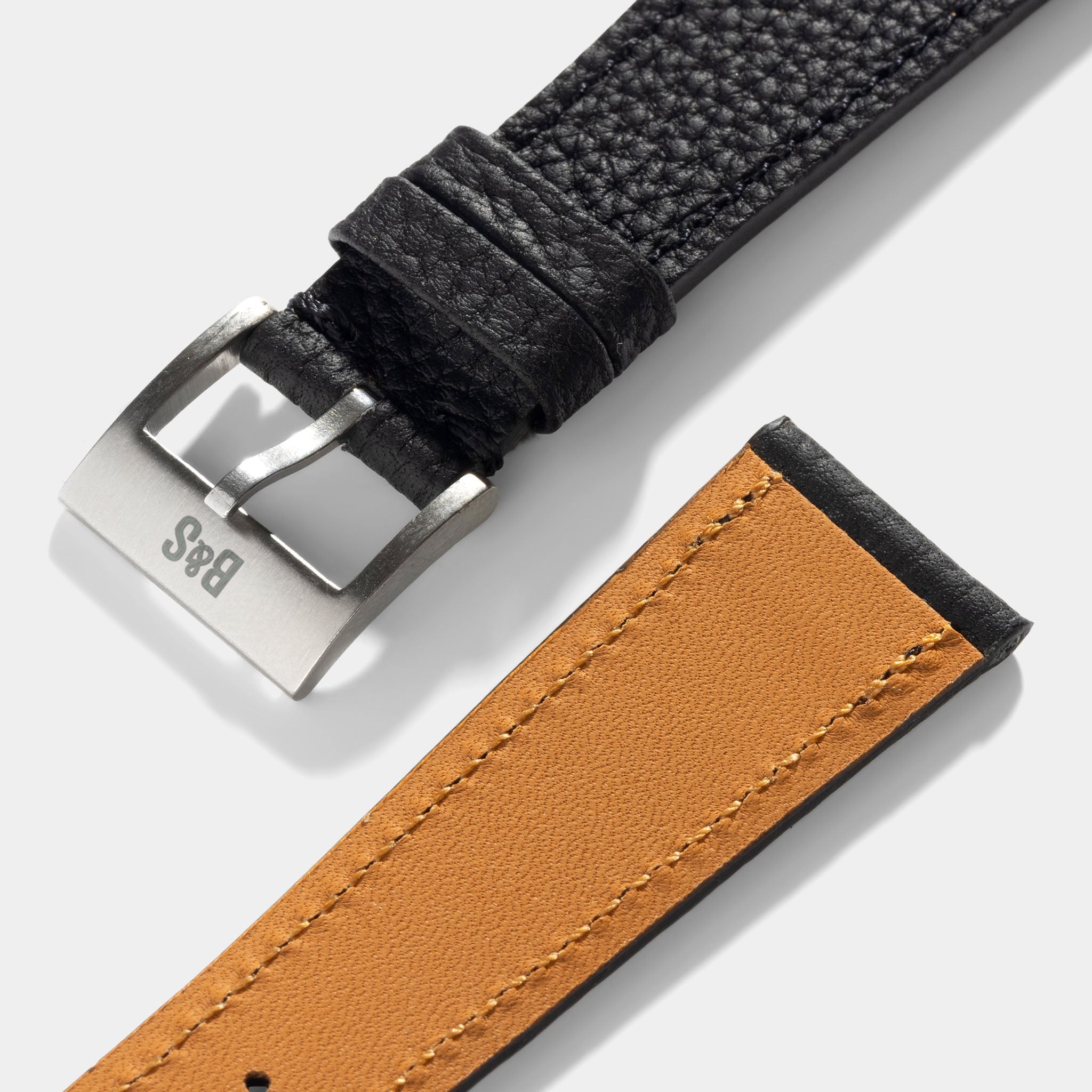 Strap for Patek Philippe Calatrava - Noir Grana Leather