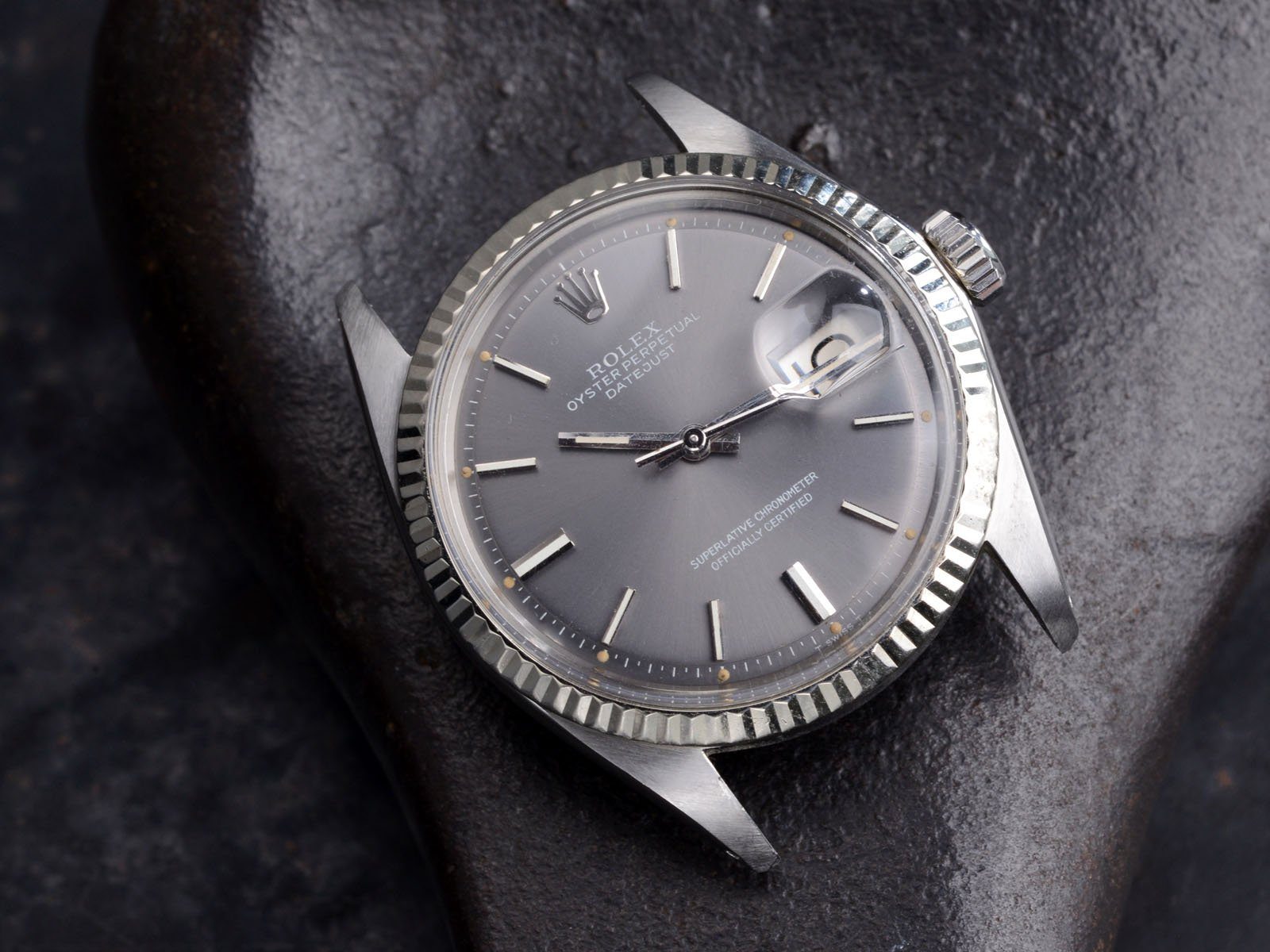 ROLEX 1601 DATEJUST GREY DIAL