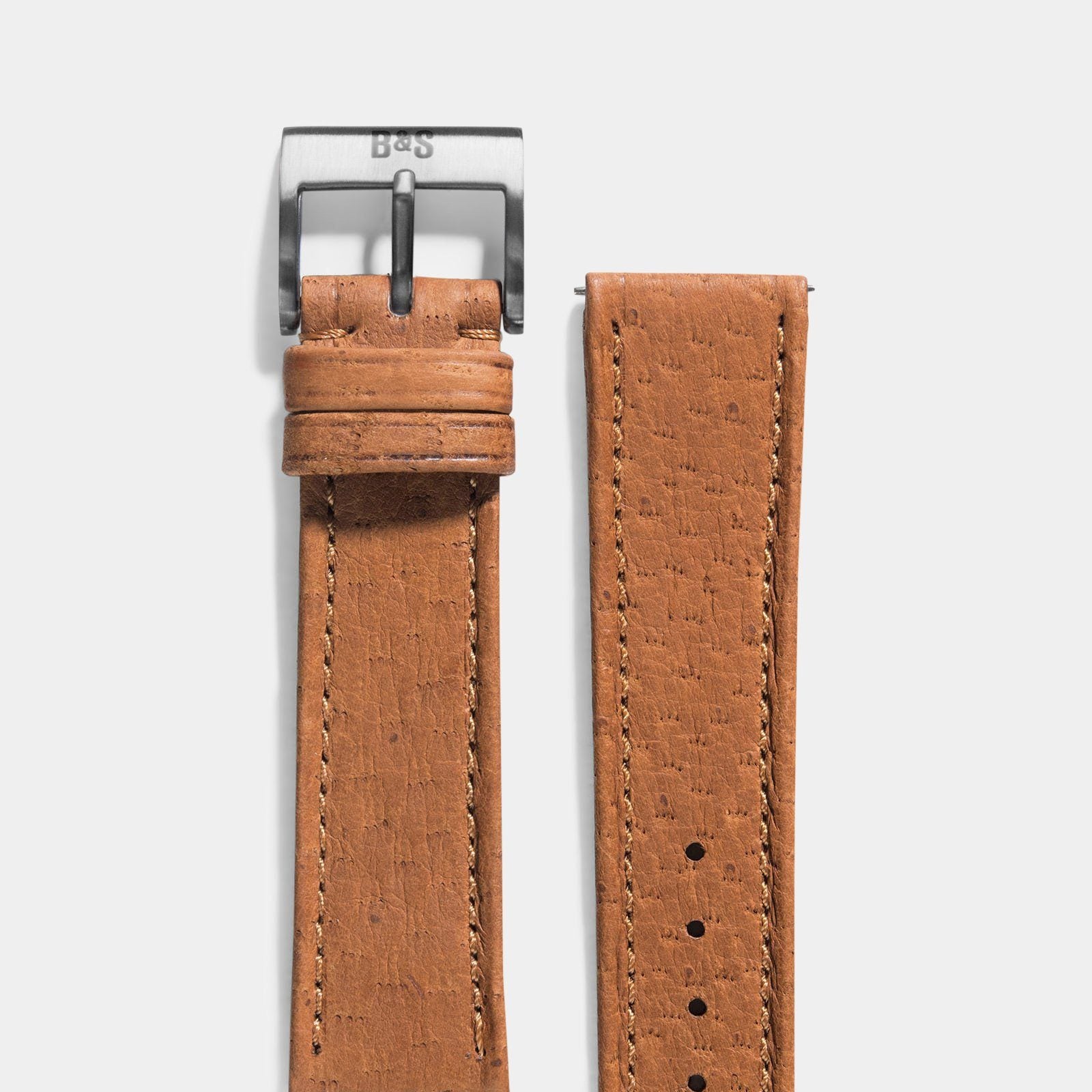Peccary Brown Heritage Leren Horlogeband - incl. Quick Change Systeem
