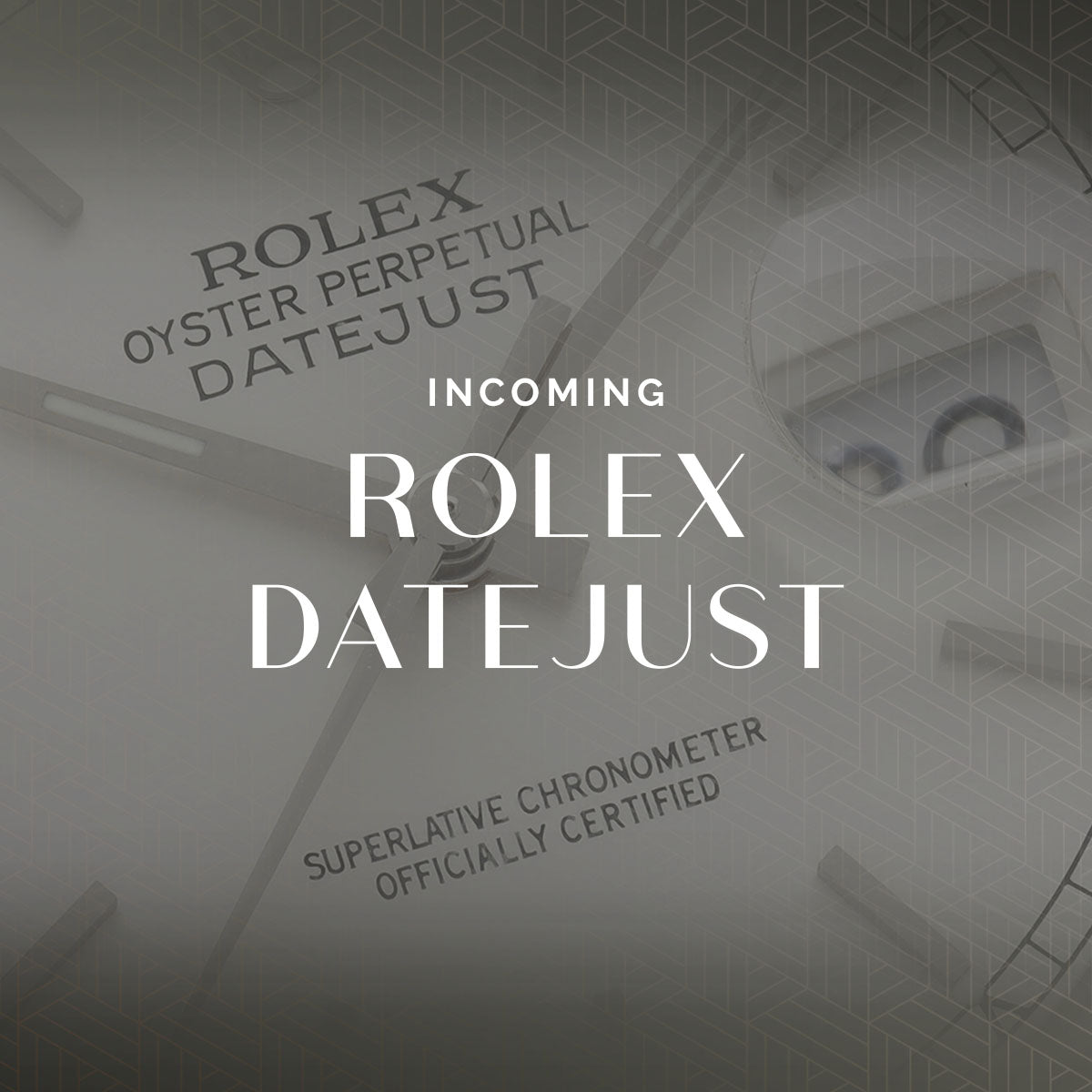 Rolex Datejust 1603 Silver soleil dial - incoming