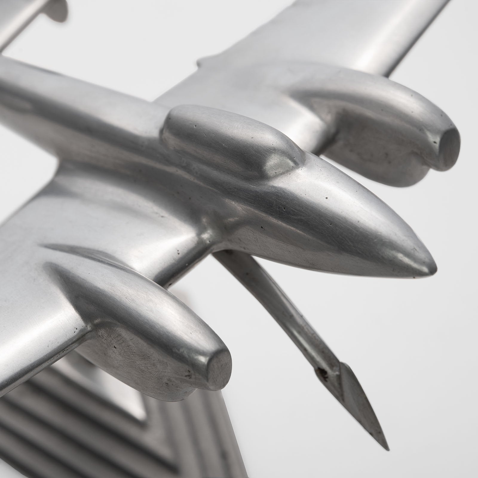 Vintage Art Deco Aluminium Air Plane Model