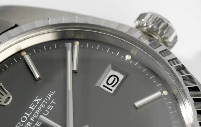 Rolex 1603 Datejust Grey Dial 1972 Tropic Crystal