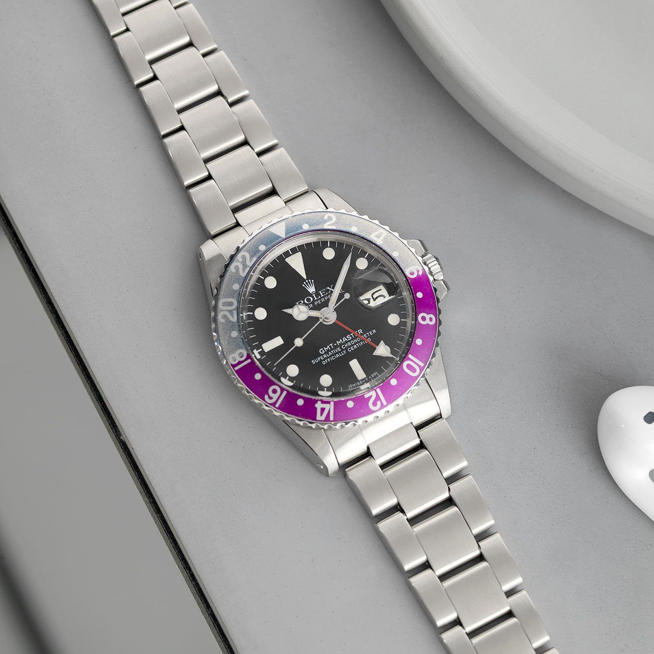 Rolex 1675 Fuchsia GMT Master Mk5 Maxi Dial Pink Lady