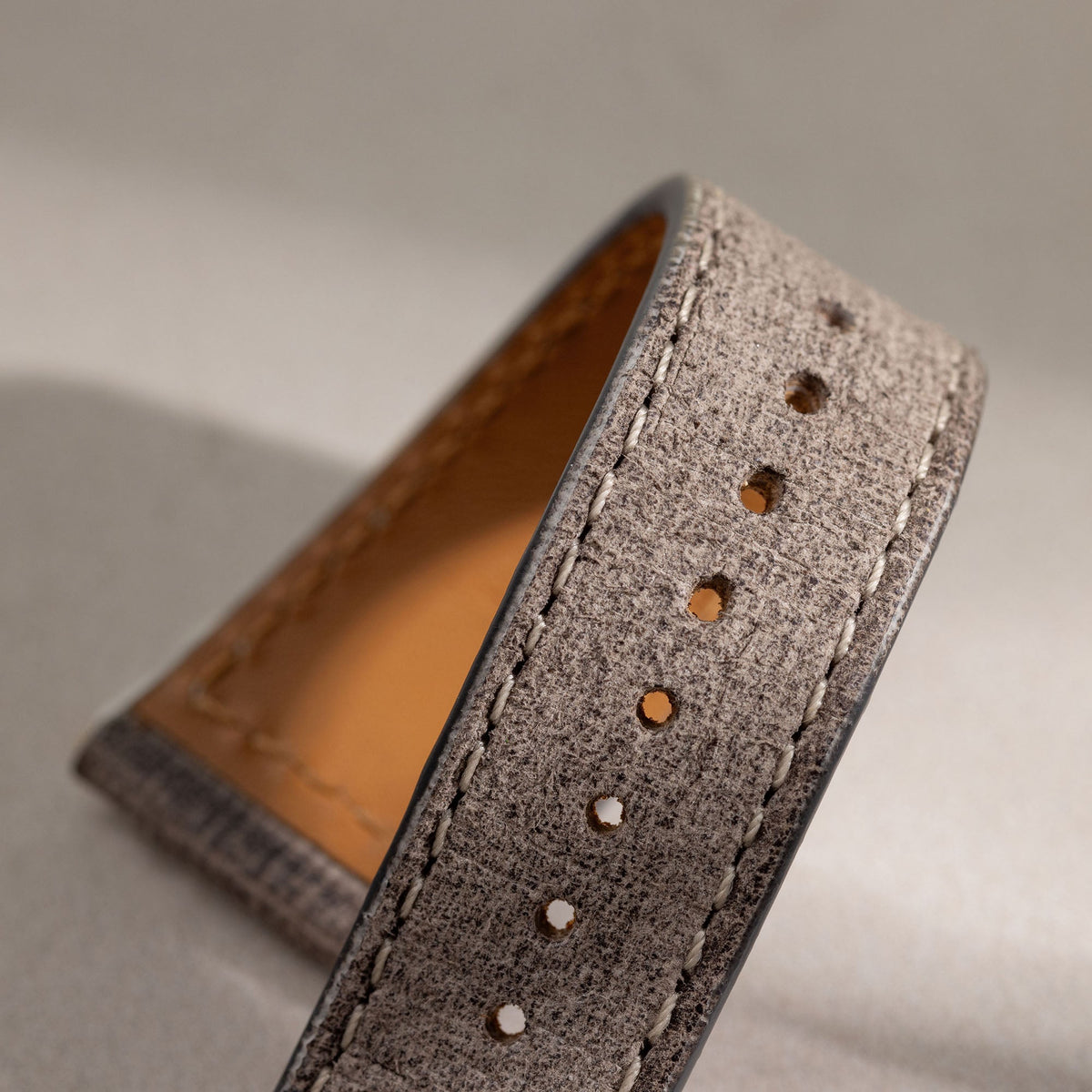 Strap for Rolex Explorer 2 - Linen Leather Elegant Grey (20mm)